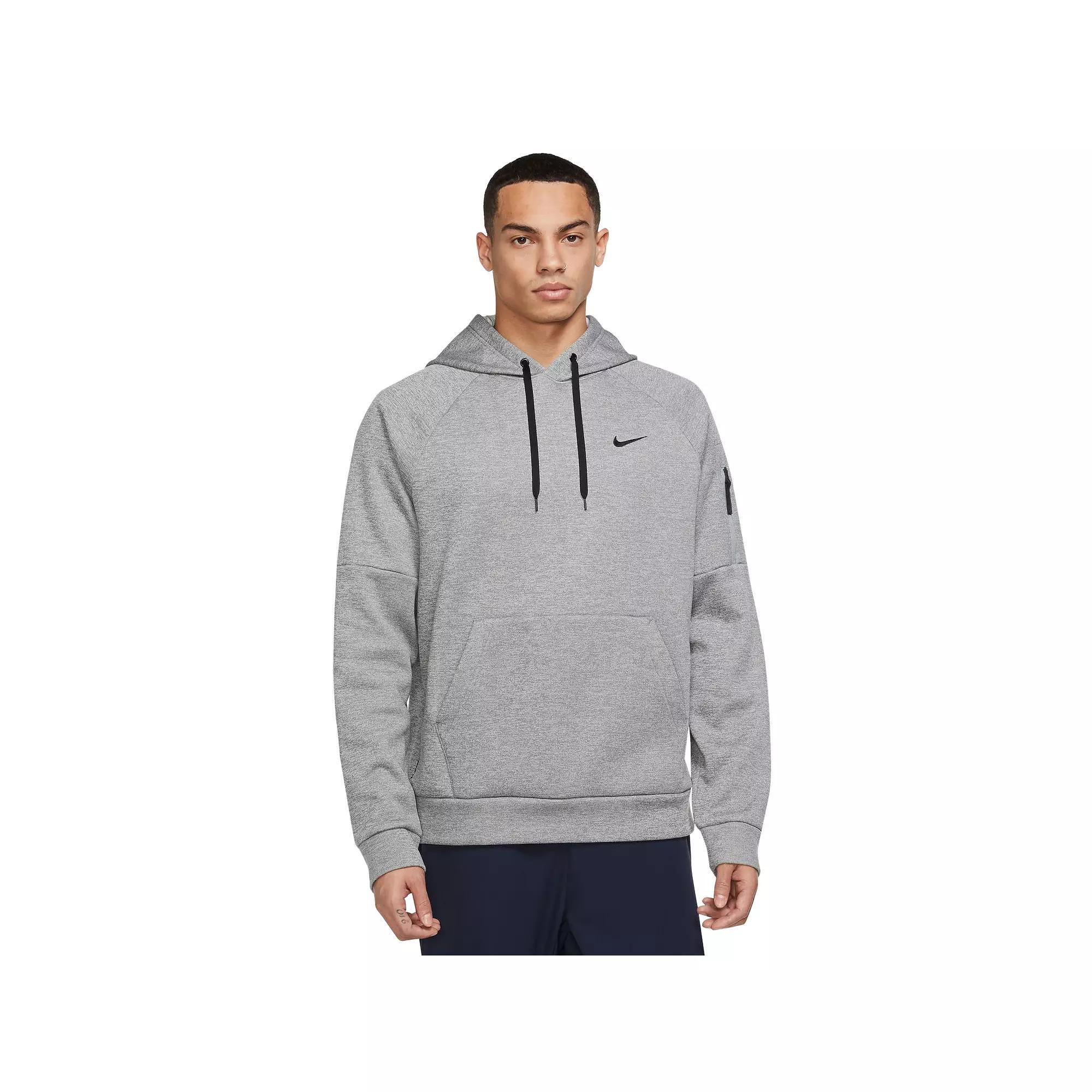 Big & Tall Nike Therma-FIT Pullover Fitness Hoodie, Men's, Size: 3XL Tall, Dark Gray Grey Product Image