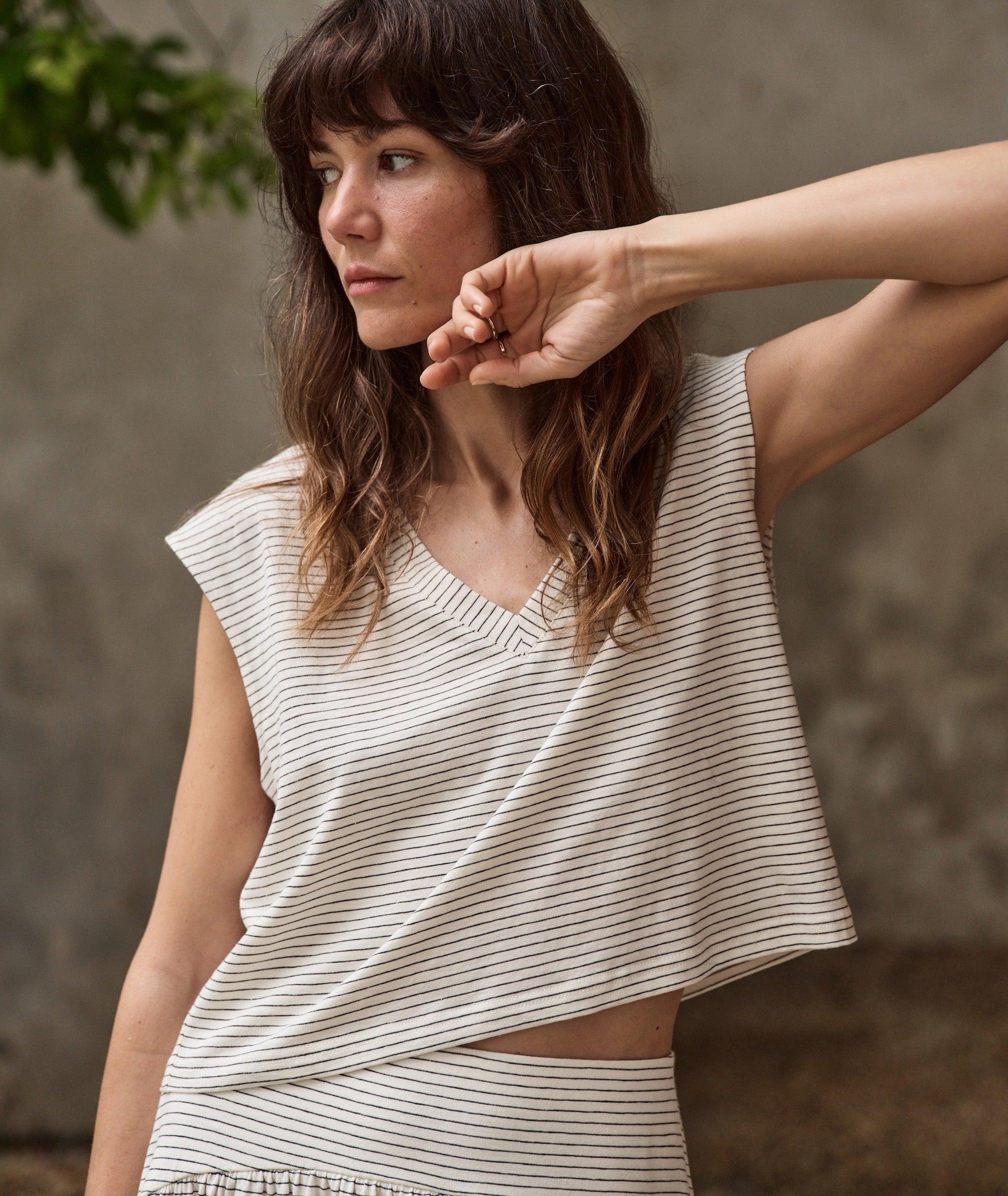 Nina Relaxed V-Neck Tank Product Image