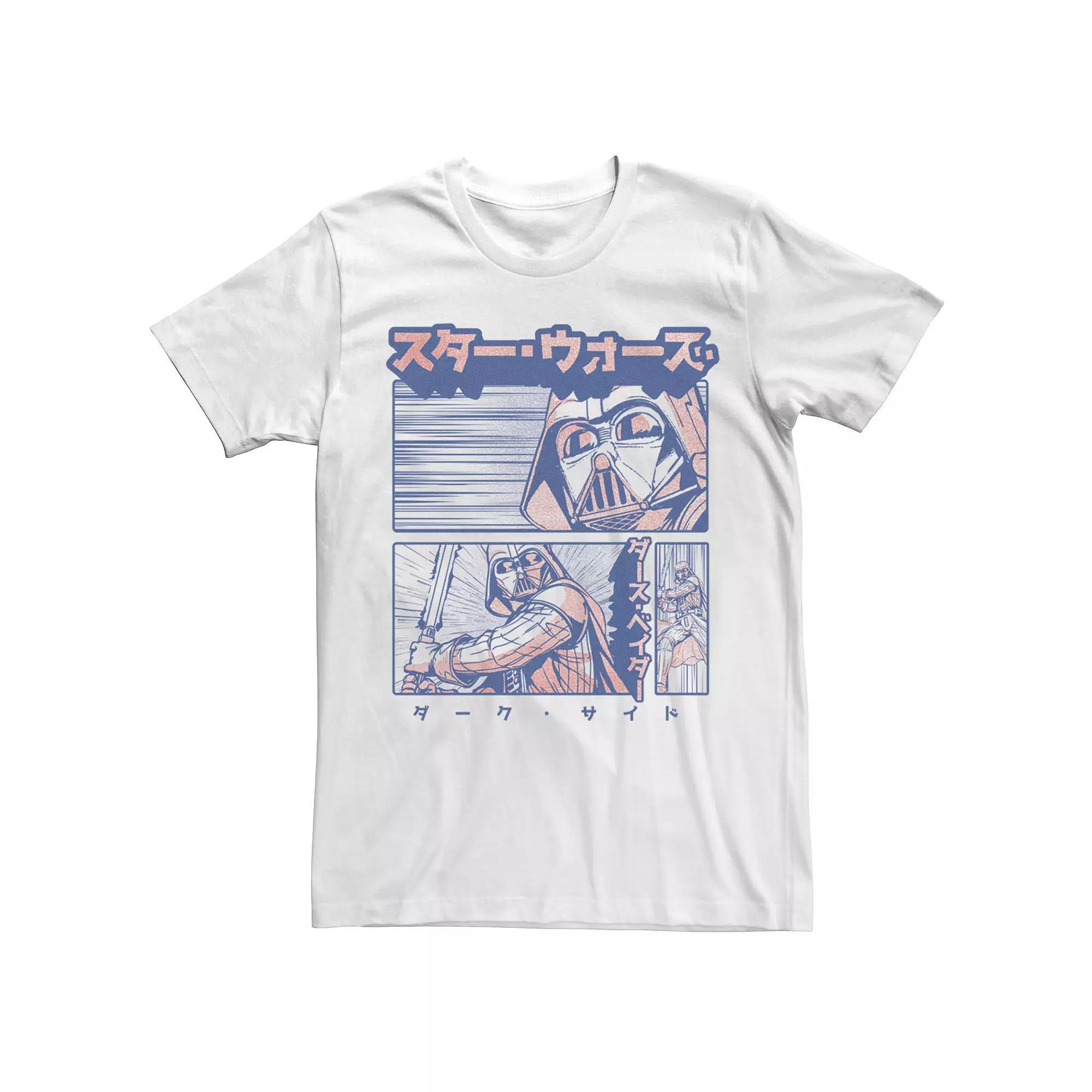 Men's Star Wars Kanji Darth Vader Comic Tee, Size: XXL, White Product Image