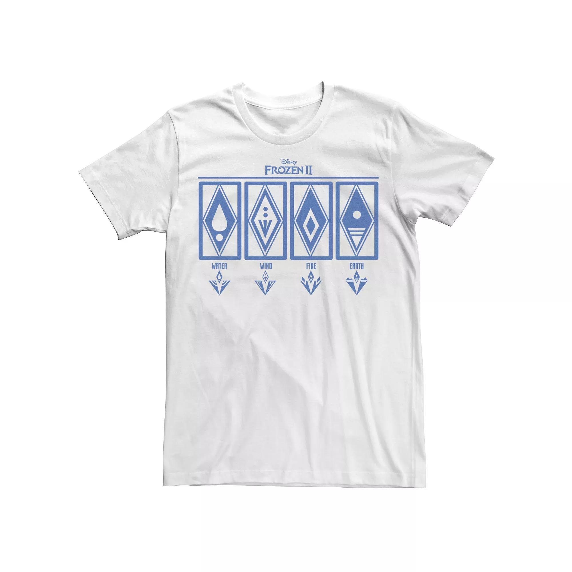 Disneys Frozen 2 Elemental Panels Mens Tee Product Image