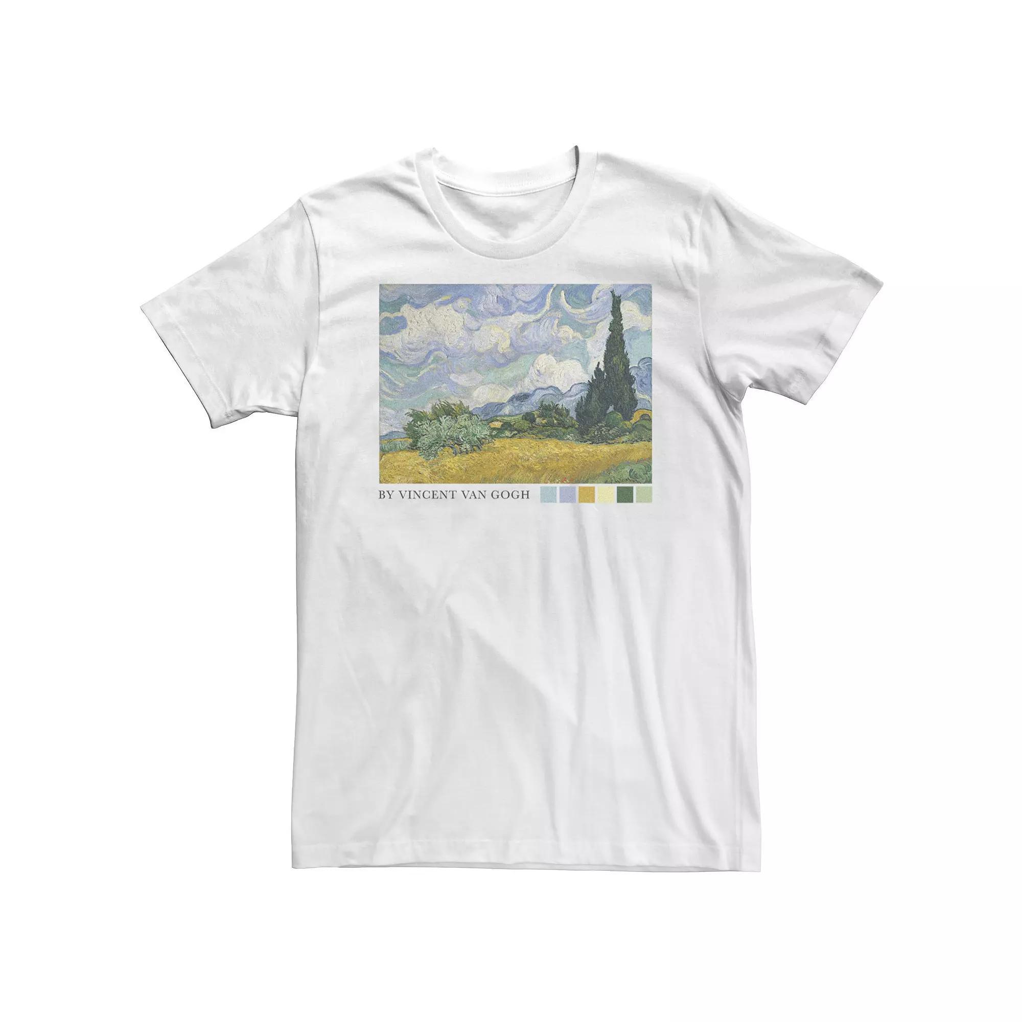 Big & Tall Trendy Vincent Van Gogh Photoreal Graphic Tee, Men's, Size: 3XL Tall, White Product Image