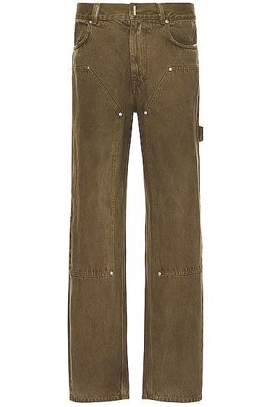 Givenchy Denim Carpenter Jean in Brown Product Image