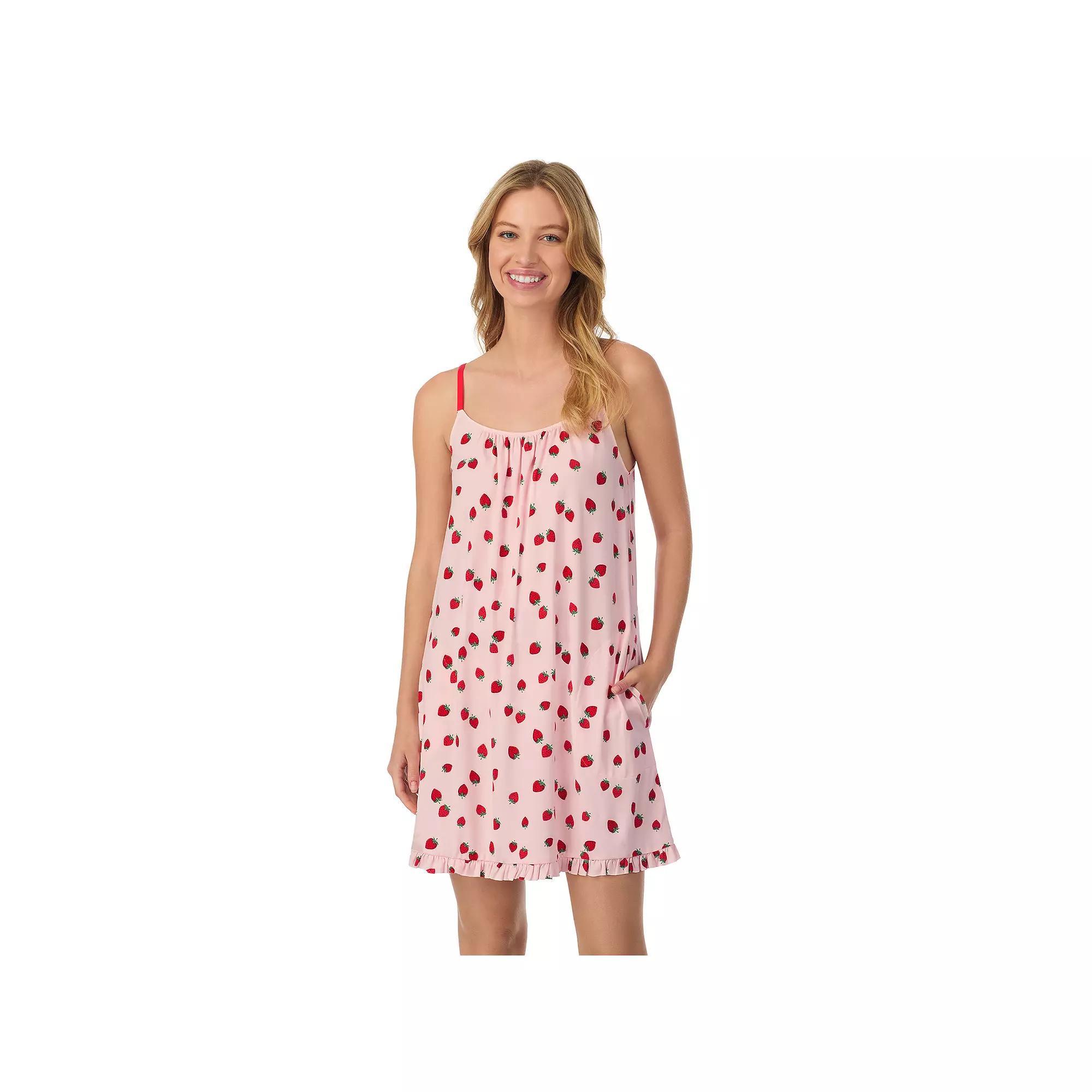 Women's Beauty Sleep Social Shirred Chemise, Girl's, Size: Medium, Blush Pt Product Image