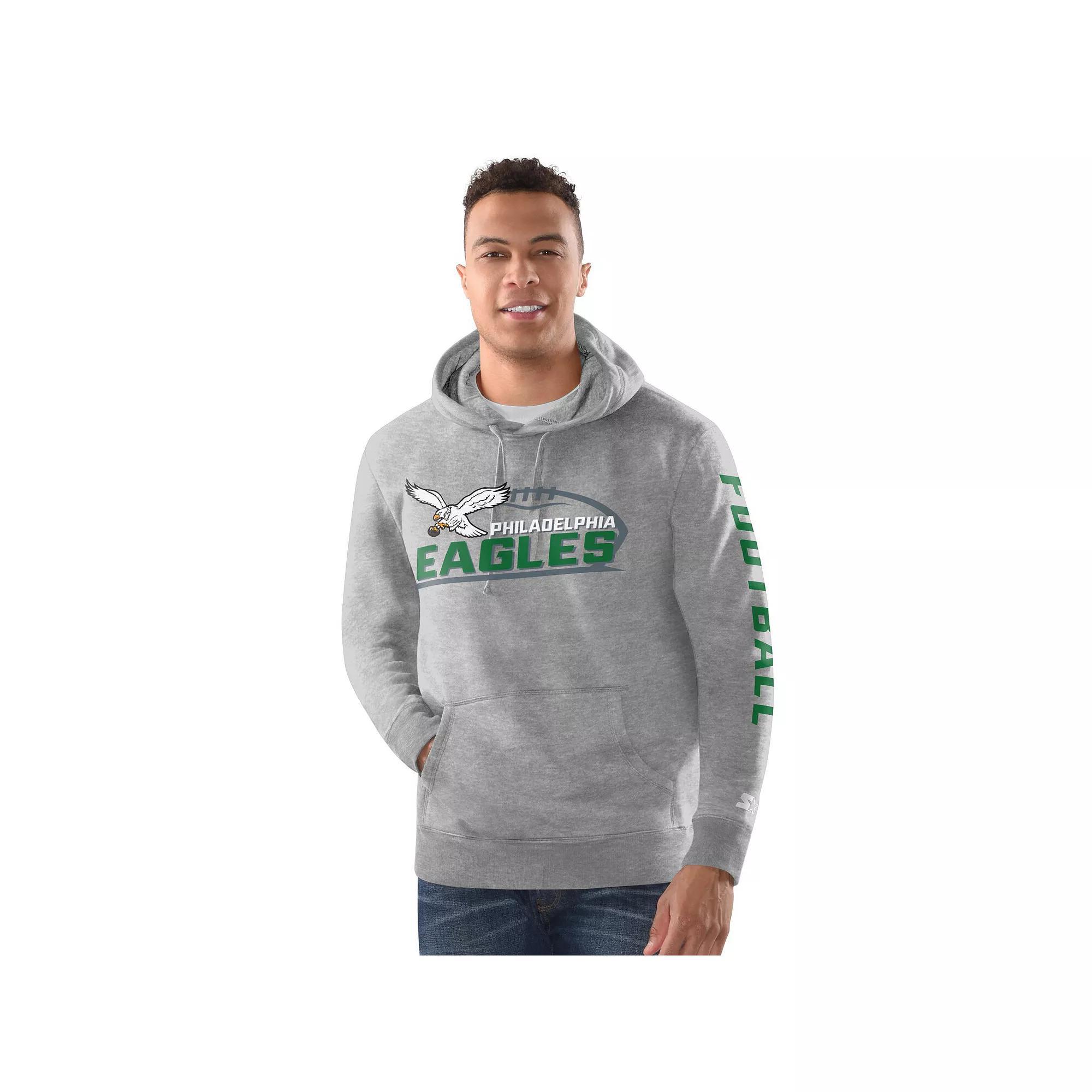 Men's Starter Black Atlanta Falcons Vintage Pullover Hoodie, Size: Small Product Image