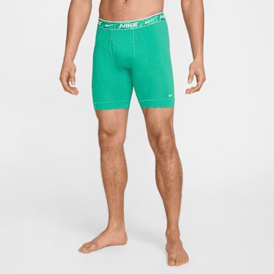Nike Men's Dri-FIT Essential Cotton Stretch Long Boxer Briefs (3-Pack) Product Image