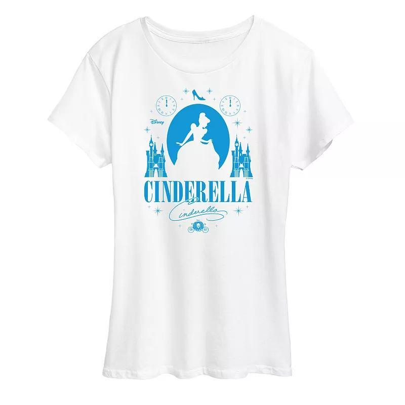 Disney's Cinderella Women's Graphic Tee, Size: XL, White Product Image