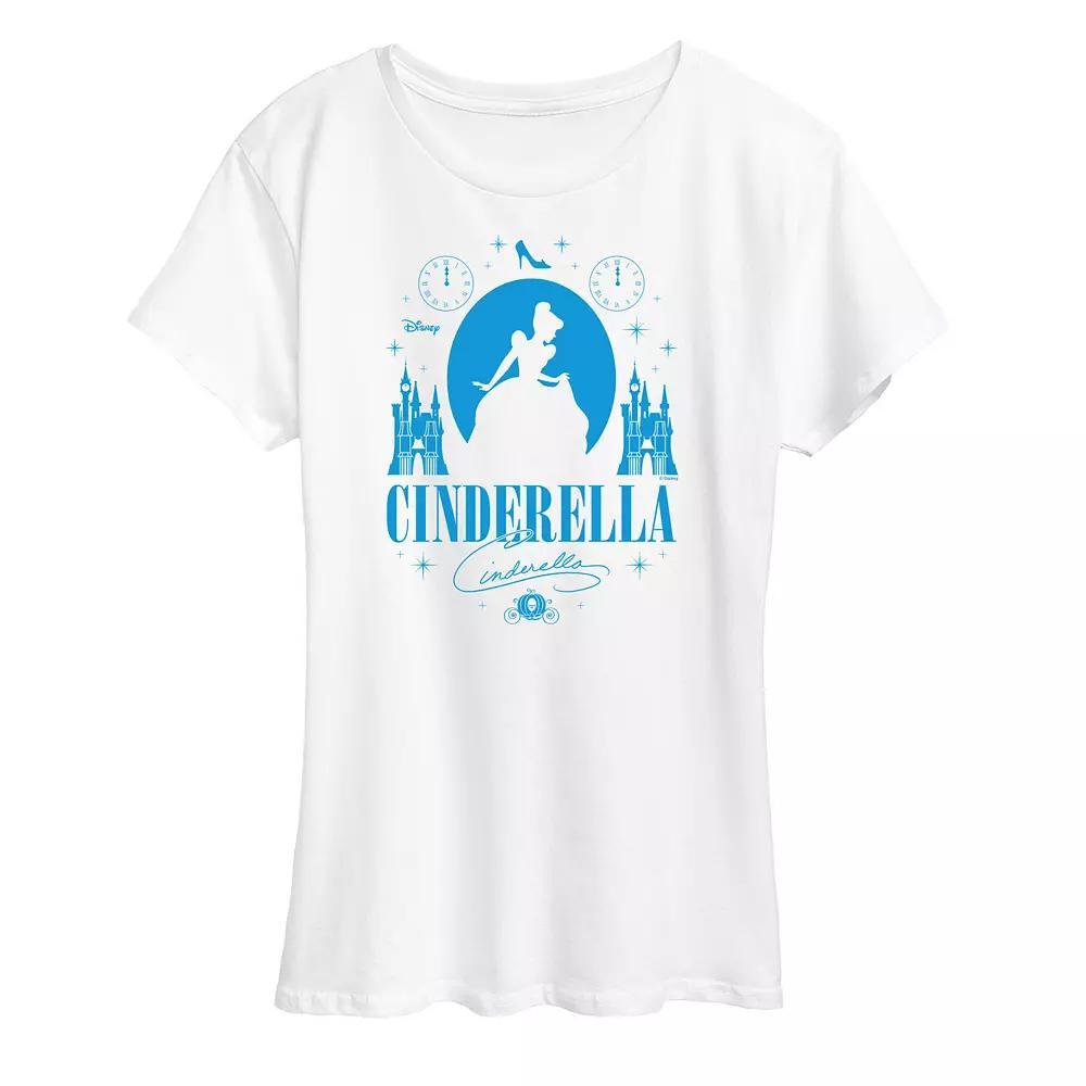 Disney's Cinderella Women's Graphic Tee, Size: XL, White Product Image