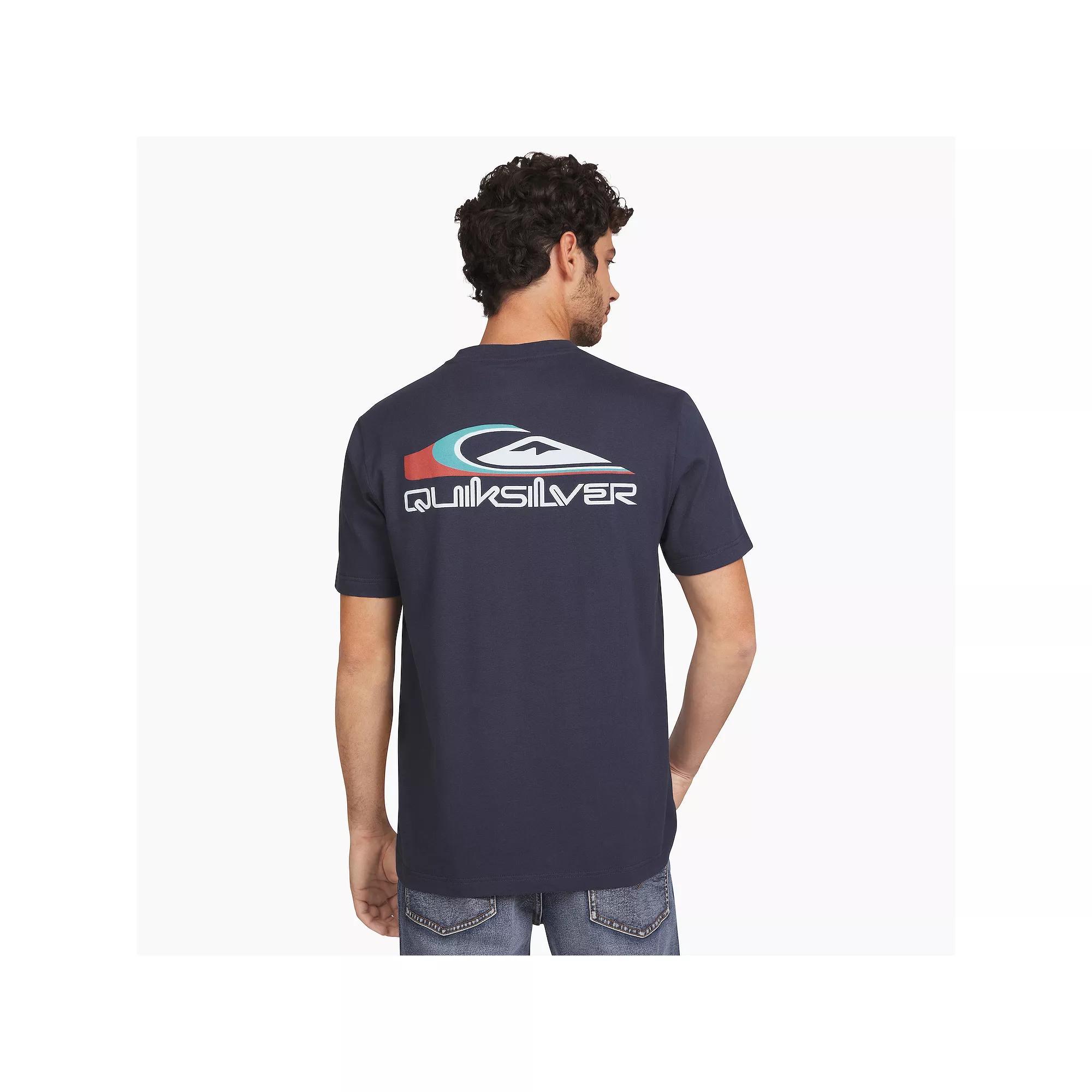 Men's Quiksilver Short Sleeve Graphic Tee, Size: Medium, Eclipse Product Image