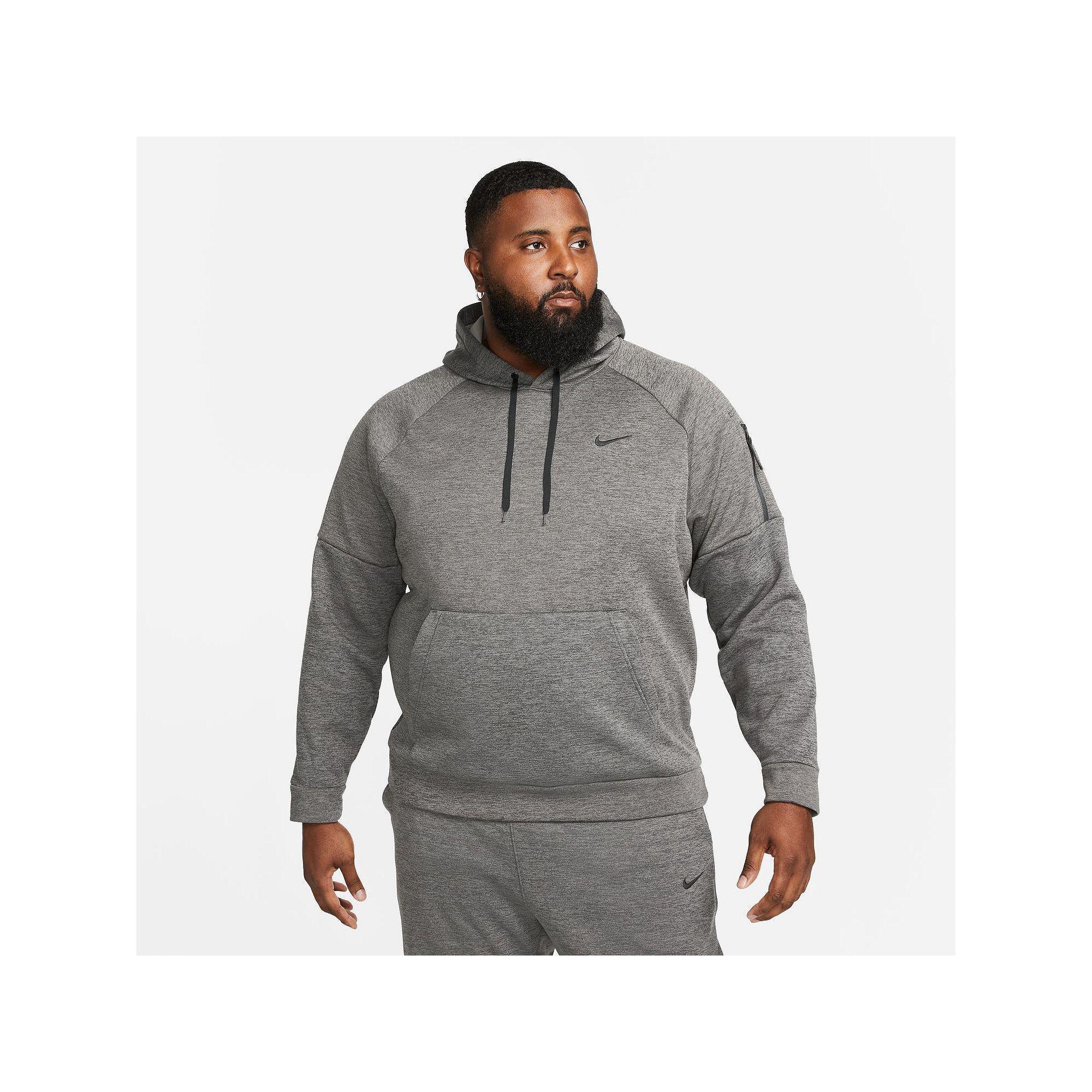 Nike Men's Therma-FIT Pullover Training Hoodie in Black/Black Size 3XL 100% Polyester Product Image