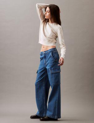 Cargo Wide Leg Fit Jeans Product Image