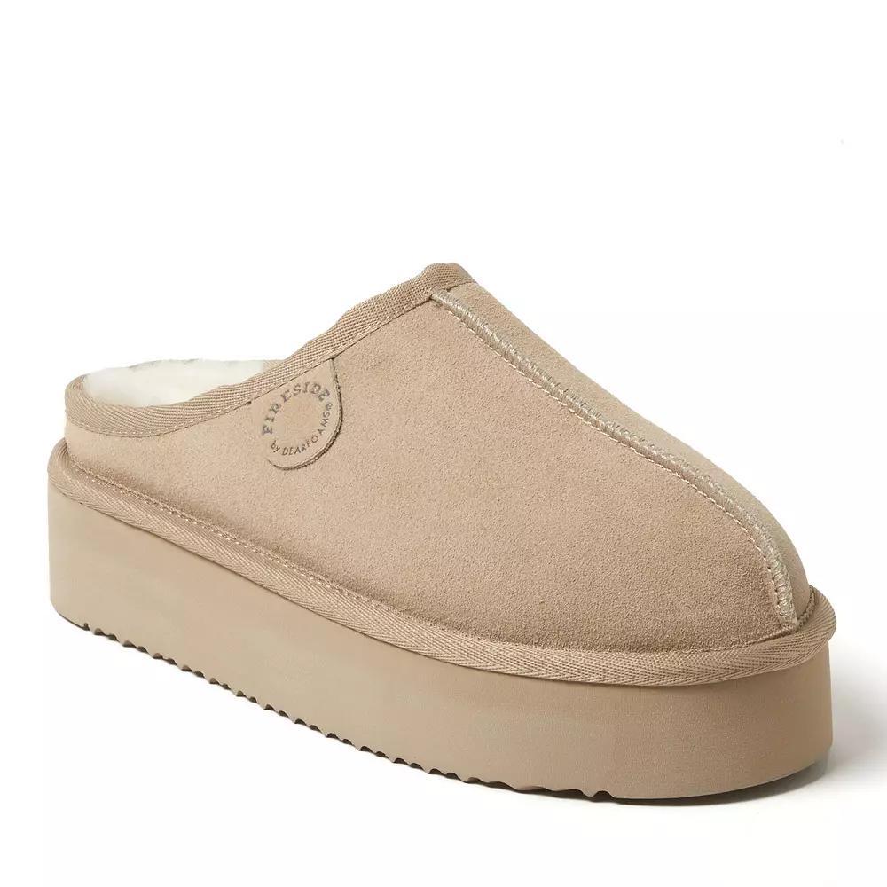 Fireside by Dearfoams Queenstown Women's Platform Clog Slippers, Size: 7, Black Product Image