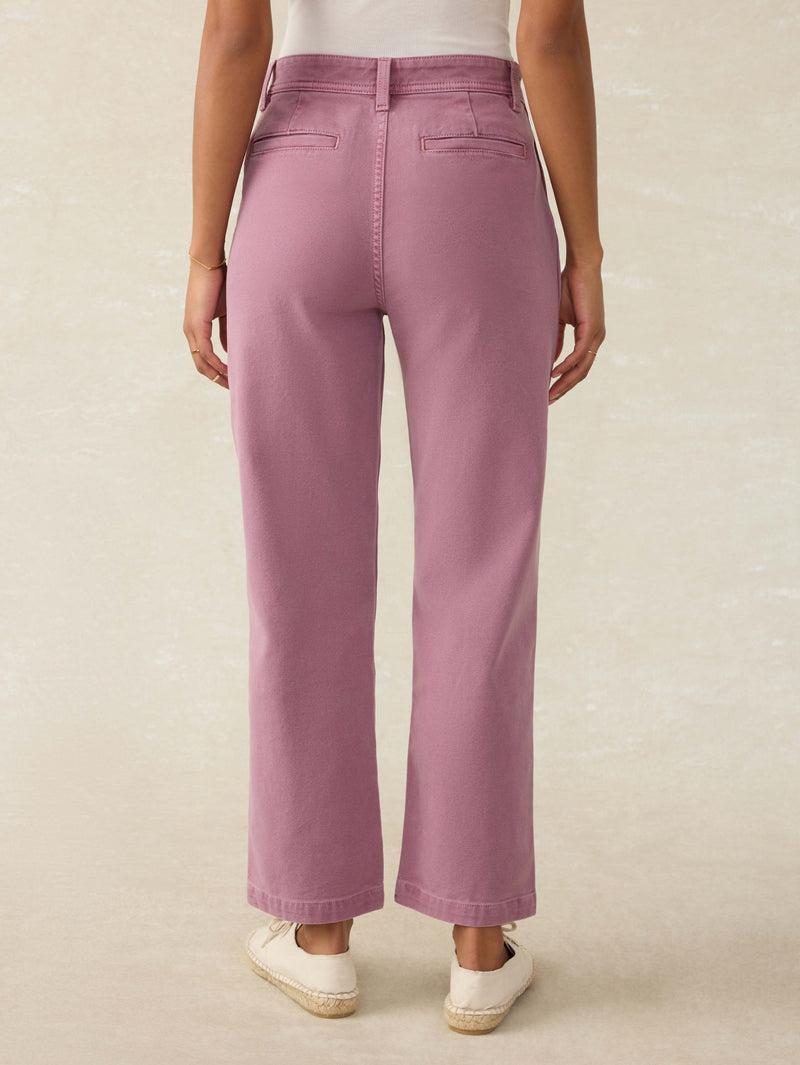 Sunwashed Canvas Dockside Pant - Weathered Orchid Product Image