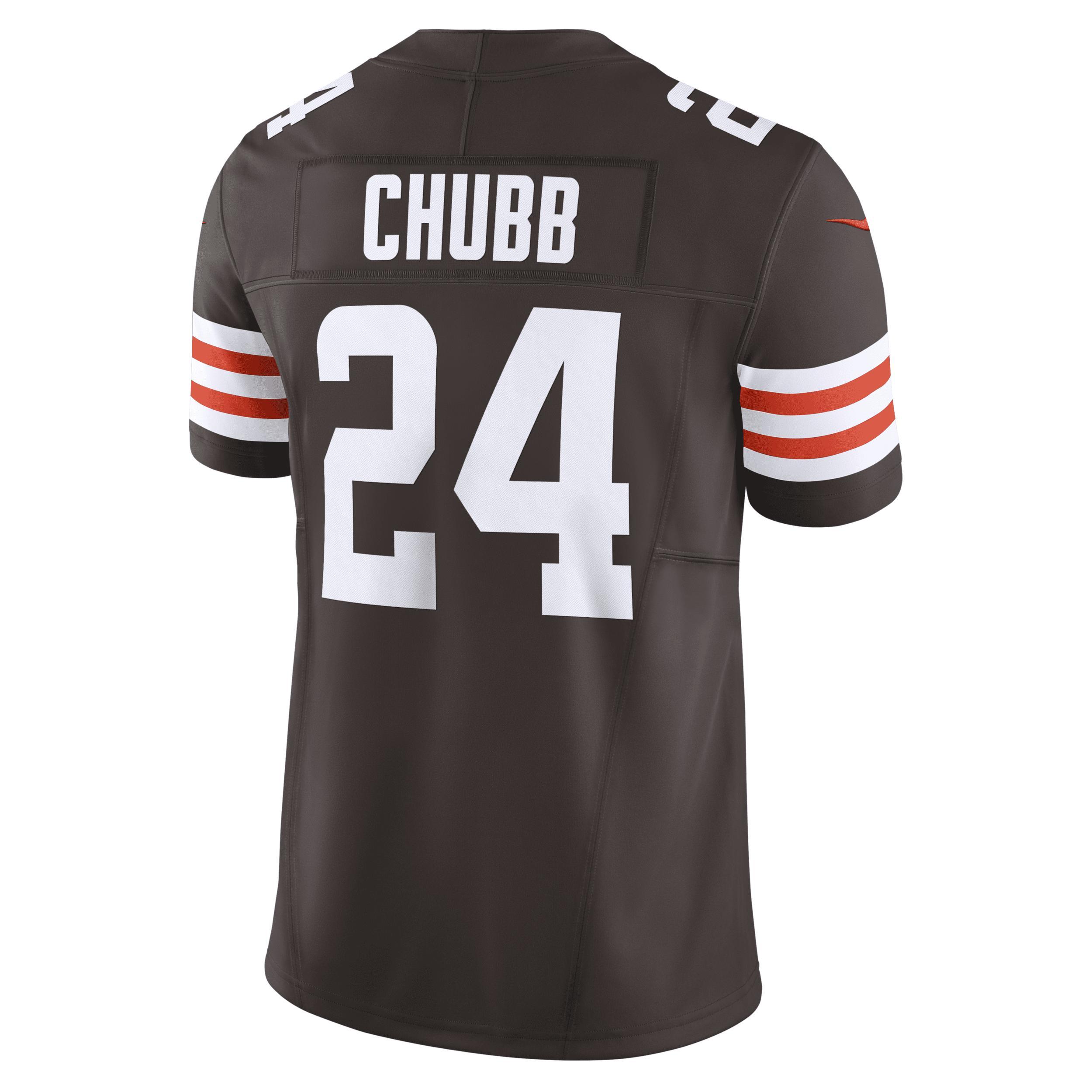 Men's Nike Nick Chubb Brown Cleveland Browns Vapor F.U.S.E. Limited  Jersey, Size: Small Product Image