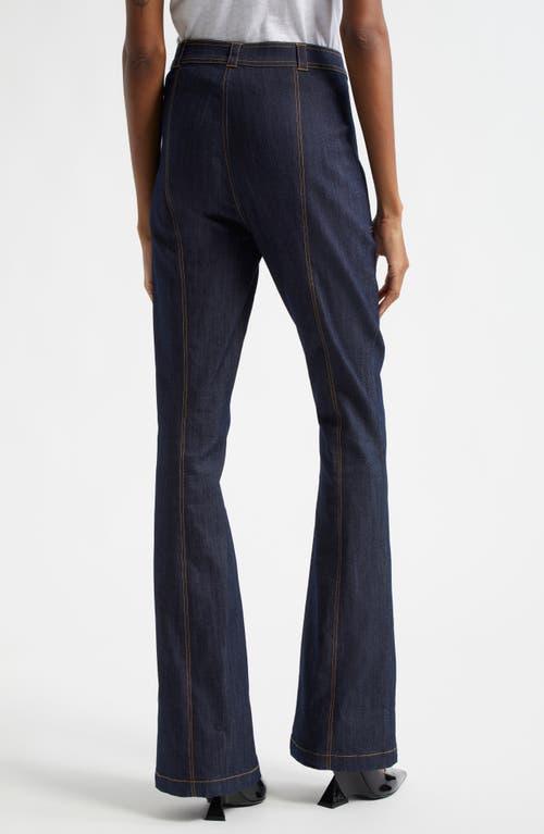 Cinq A Sept Val High Rise Flare Leg Denim Pants In Indigo Product Image