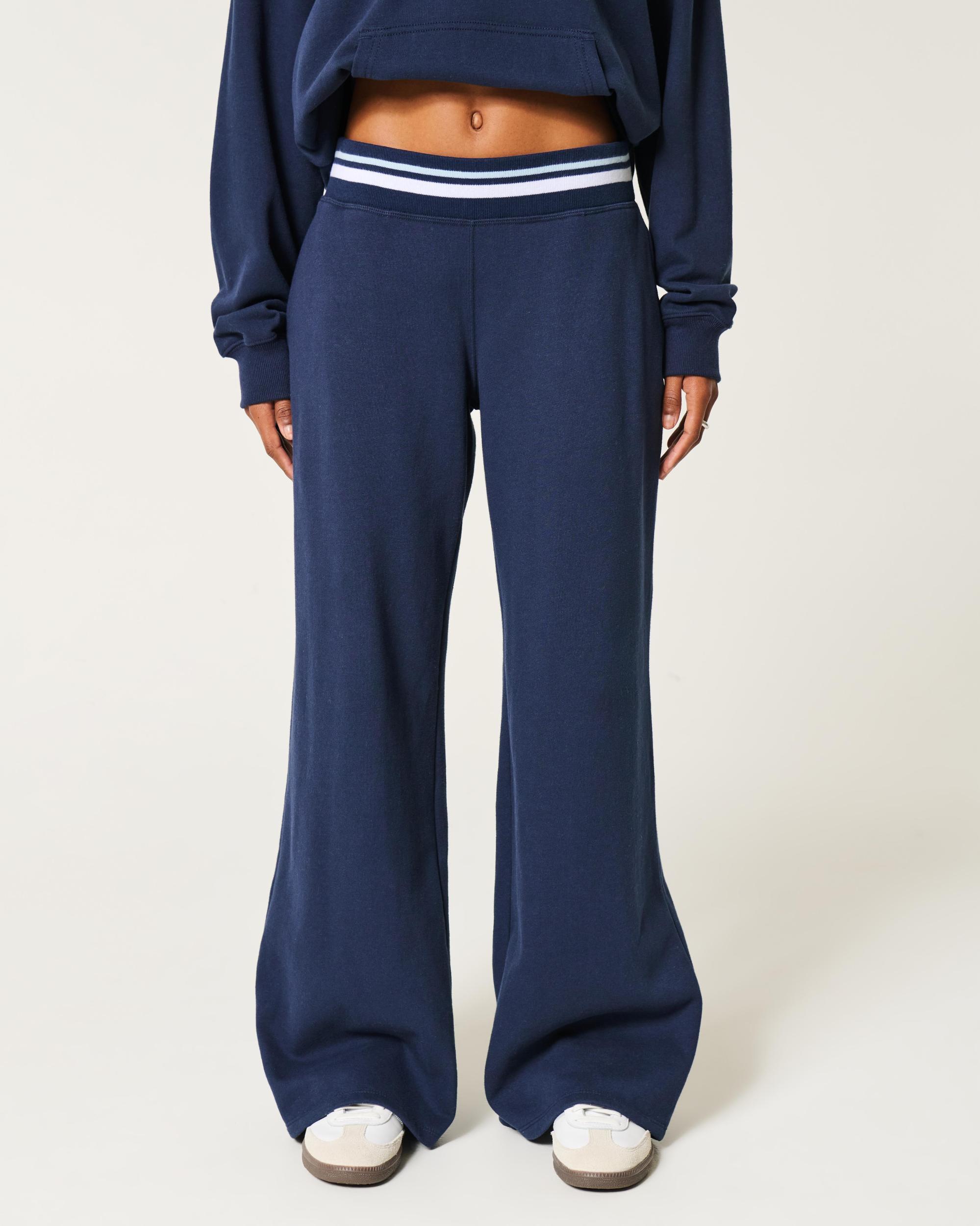 Tipped Wide-Leg Sweatpants Product Image