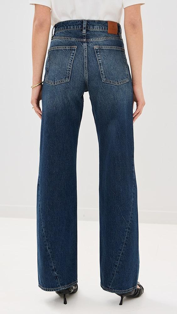 ANINE BING Brie Blue Depth Jeans | Shopbop Product Image