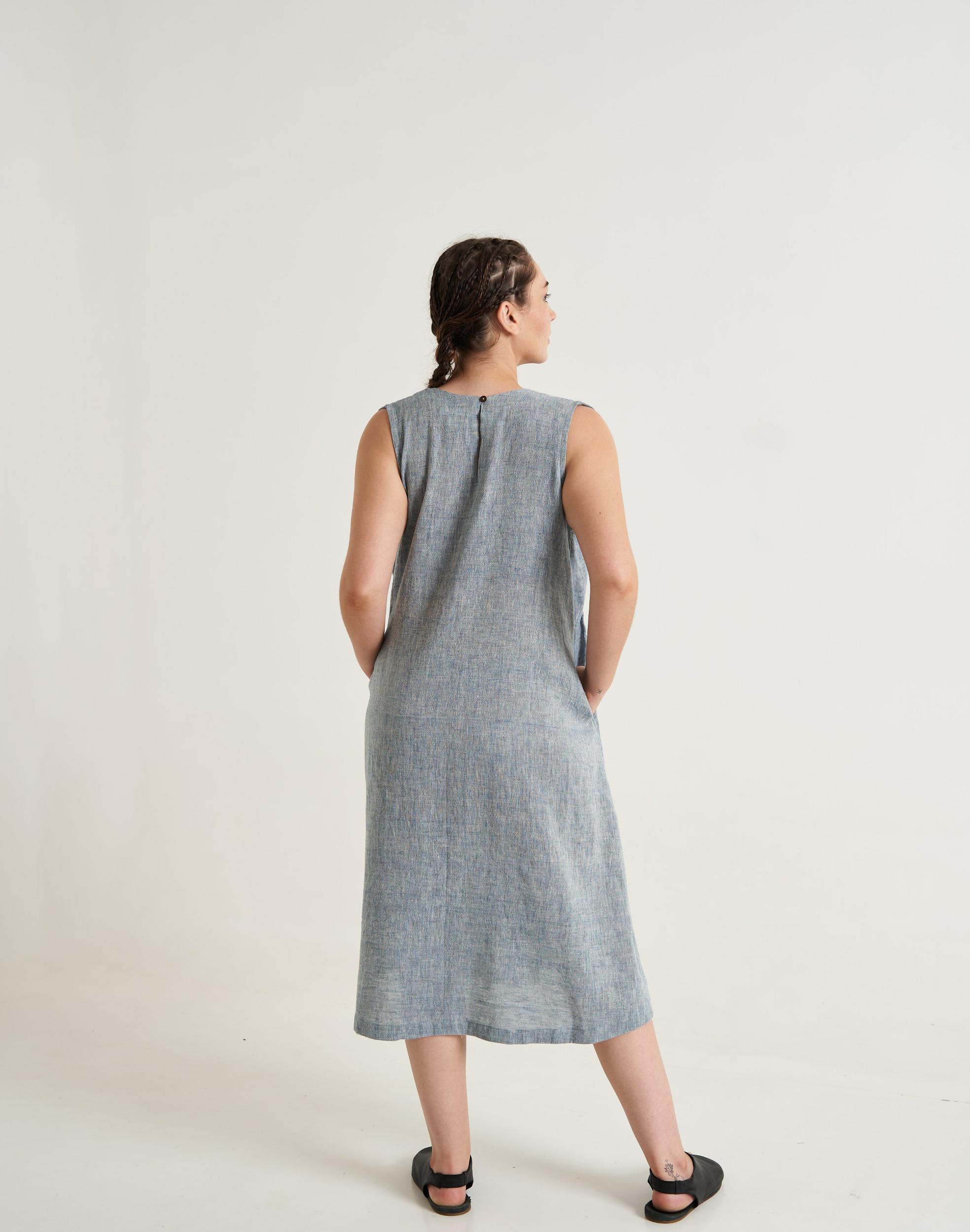 Indigo organic midi Dress Product Image