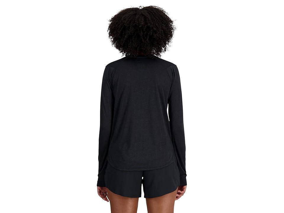 New Balance Athletics Long Sleeve Heather) Women's Clothing Product Image