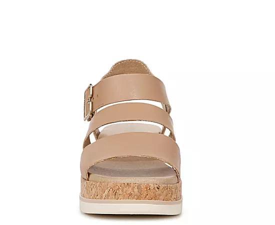 Dr. Scholl's Once Twice Women's Platform Sandals, Size: 7, Tawny Brown Product Image