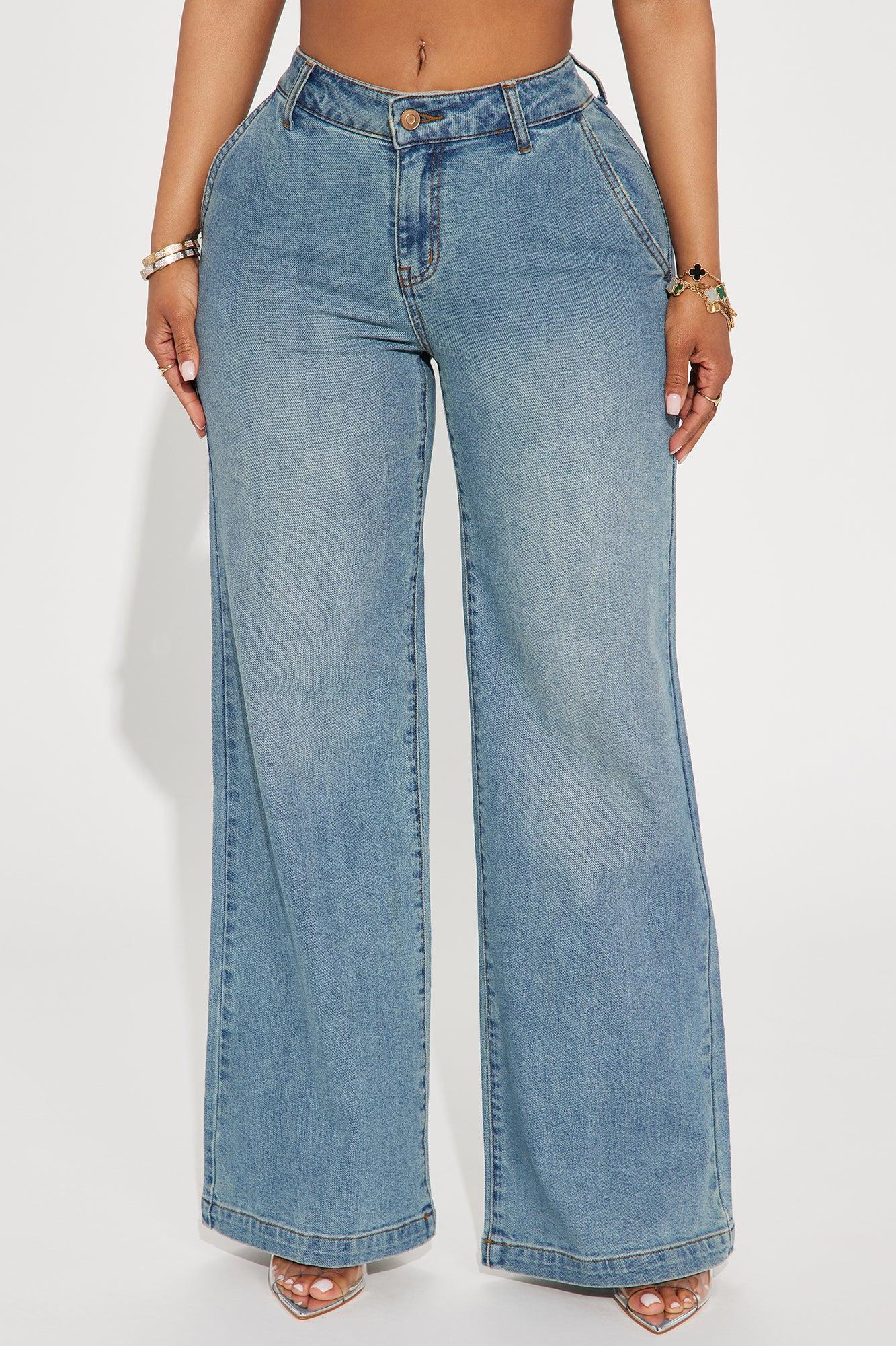Delusional Drop Waist Jeans - Medium Wash Product Image