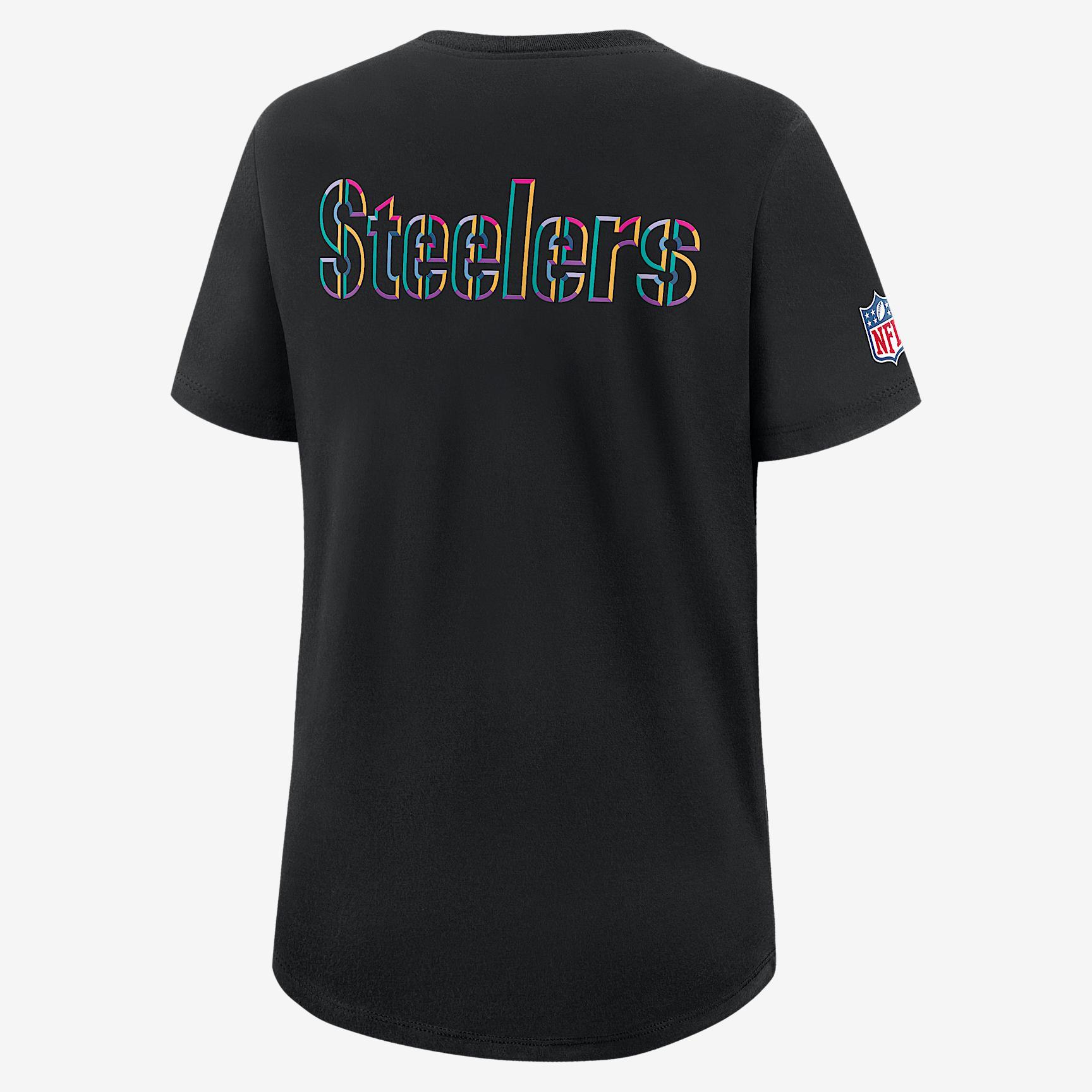 Pittsburgh Steelers Crucial Catch Women's Nike Dri-FIT NFL T-Shirt Product Image