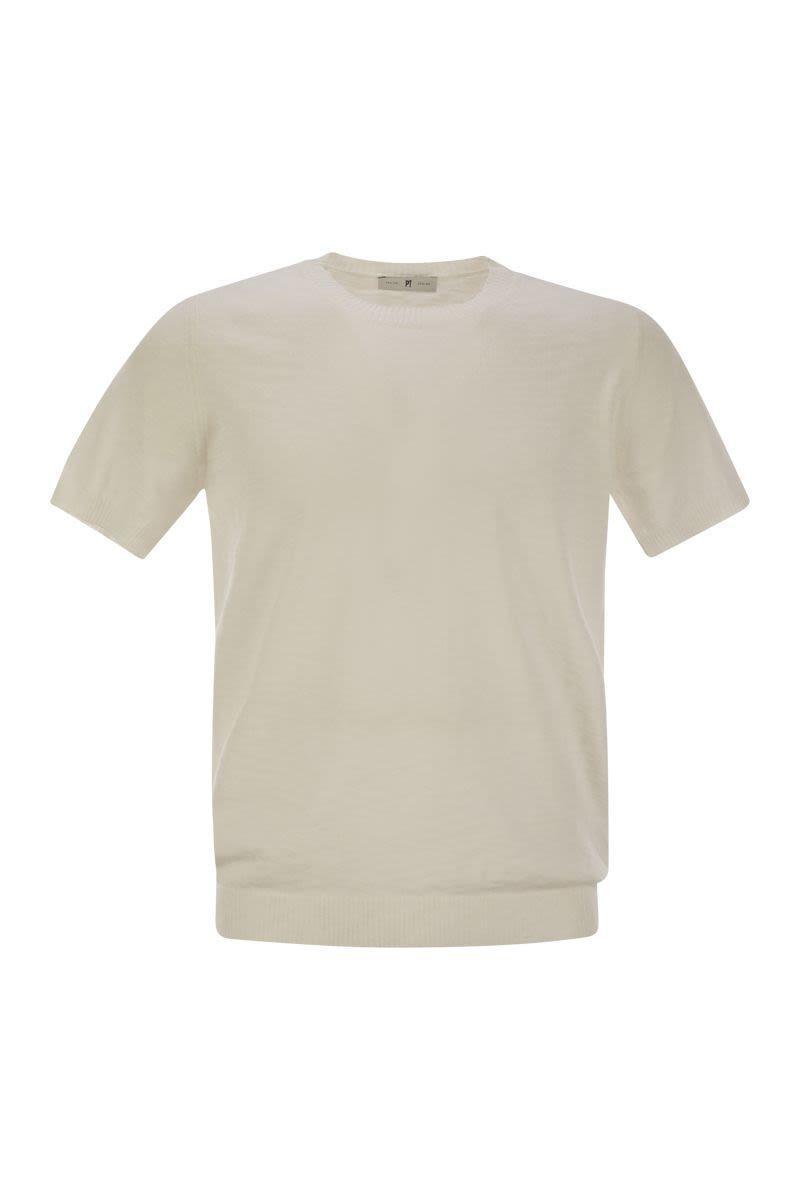 PT TORINO Crew-neck Short-sleeved Cotton Jersey Product Image