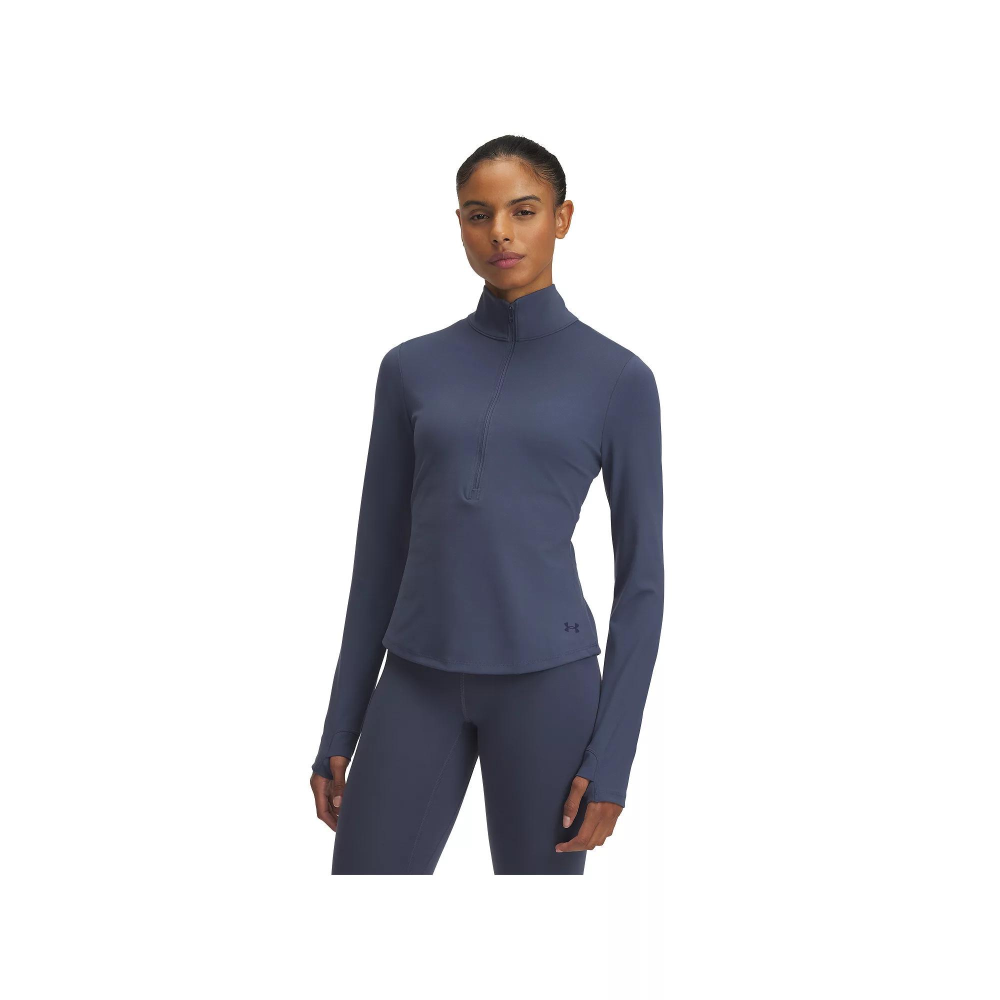 Women's Under Armour Motion Half Zip Jacket, Size: Large, Downpour Gray Product Image
