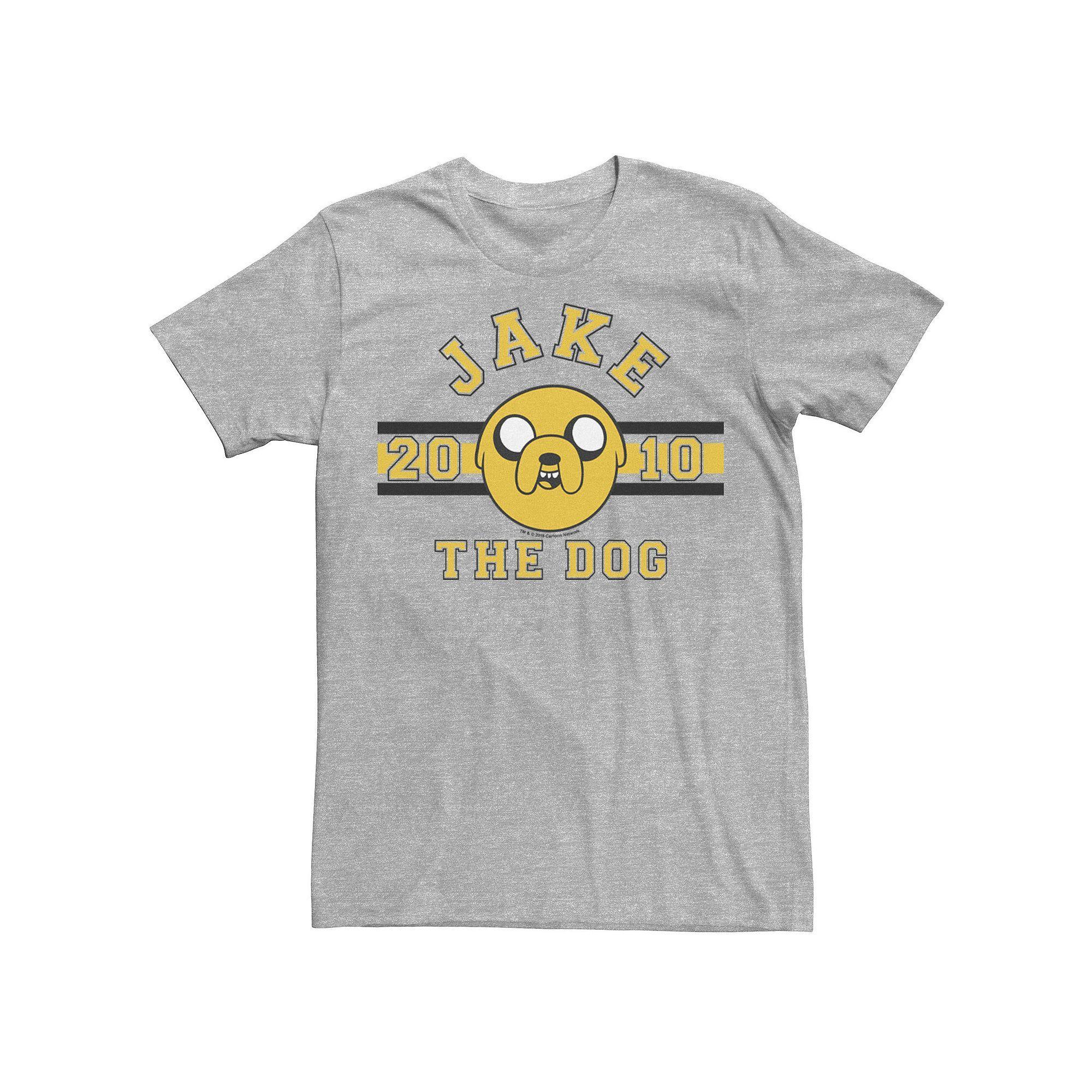 Men's Adventure Time Jake The Dog 2010 Head Shot Tee, Size: XXL, Athletic Grey Product Image