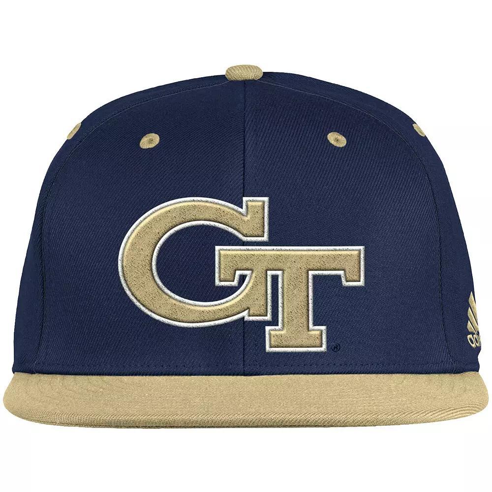 Men's adidas Navy/Gold Georgia Tech Yellow Jackets On-Field Baseball Fitted Hat, Size: 7 5/8, Blue Product Image