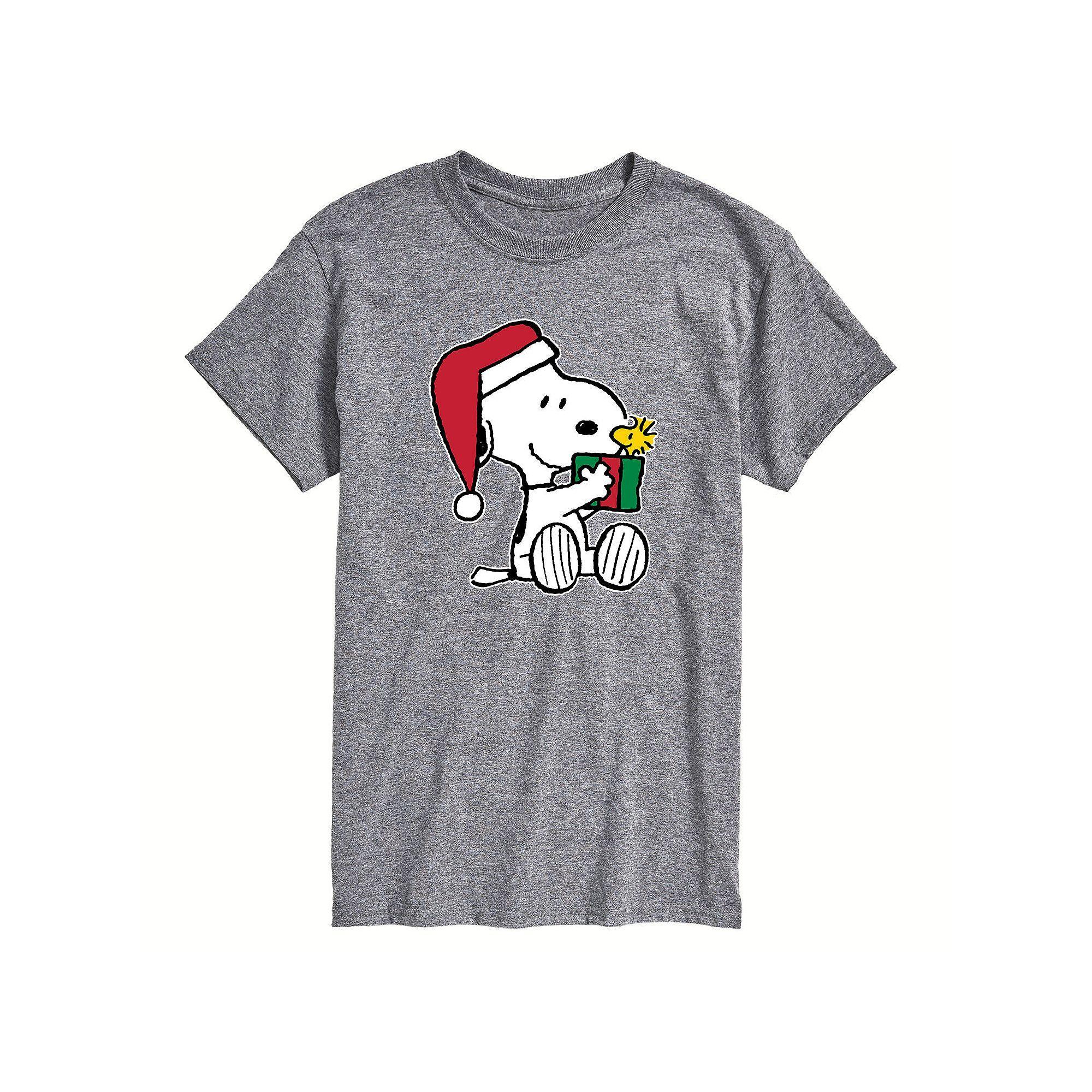 Big & Tall Peanuts Holiday Gift Tee, Mens Product Image