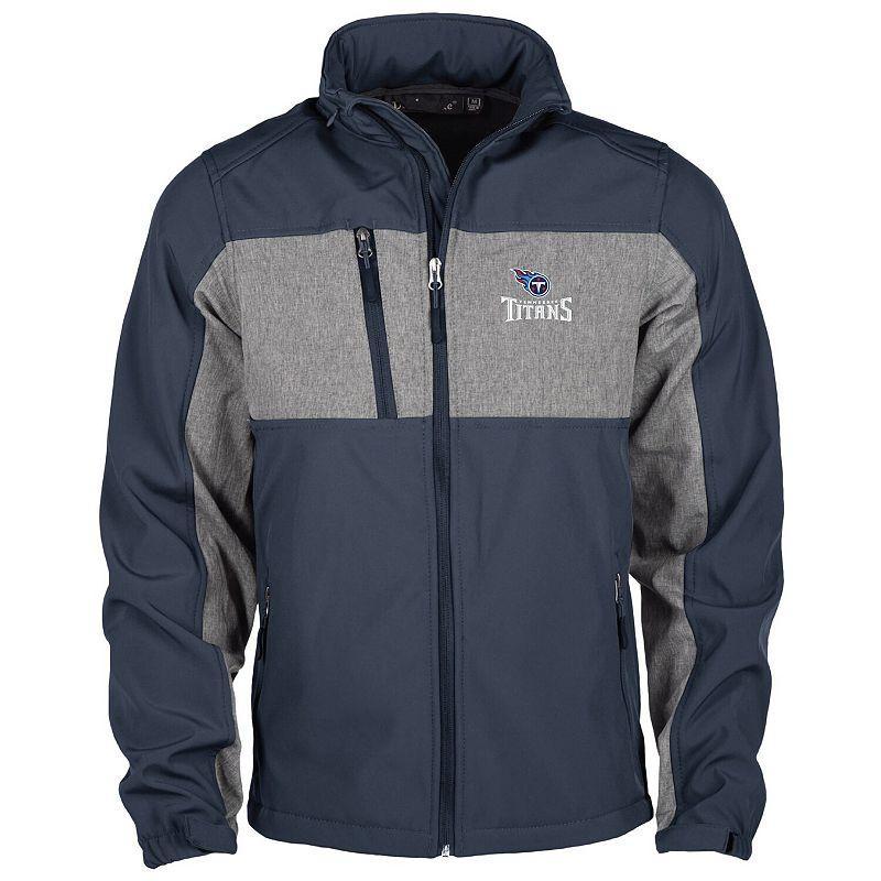 Men's Dunbrooke Navy Chicago Bears Circle Zephyr Softshell Full-Zip Jacket, Size: Large, Blue Product Image