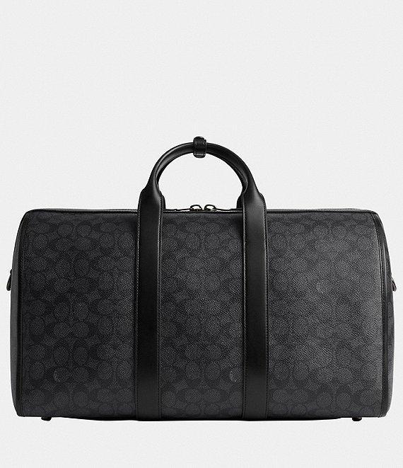 COACH Gotham Signature Coated Canvas and Refined Calfskin Leather Duffel Bag Product Image
