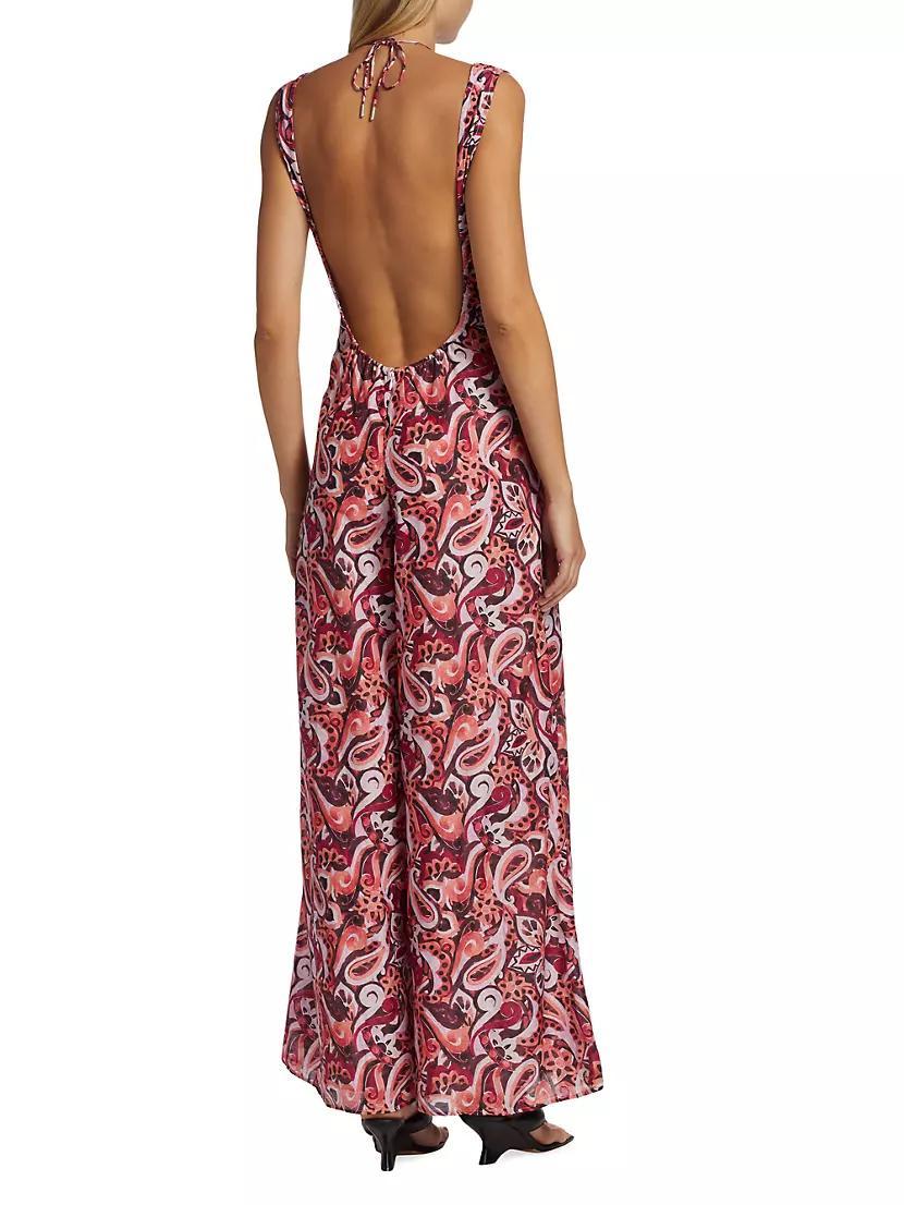 Sevres Printed Silk-Blend Jumpsuit Product Image