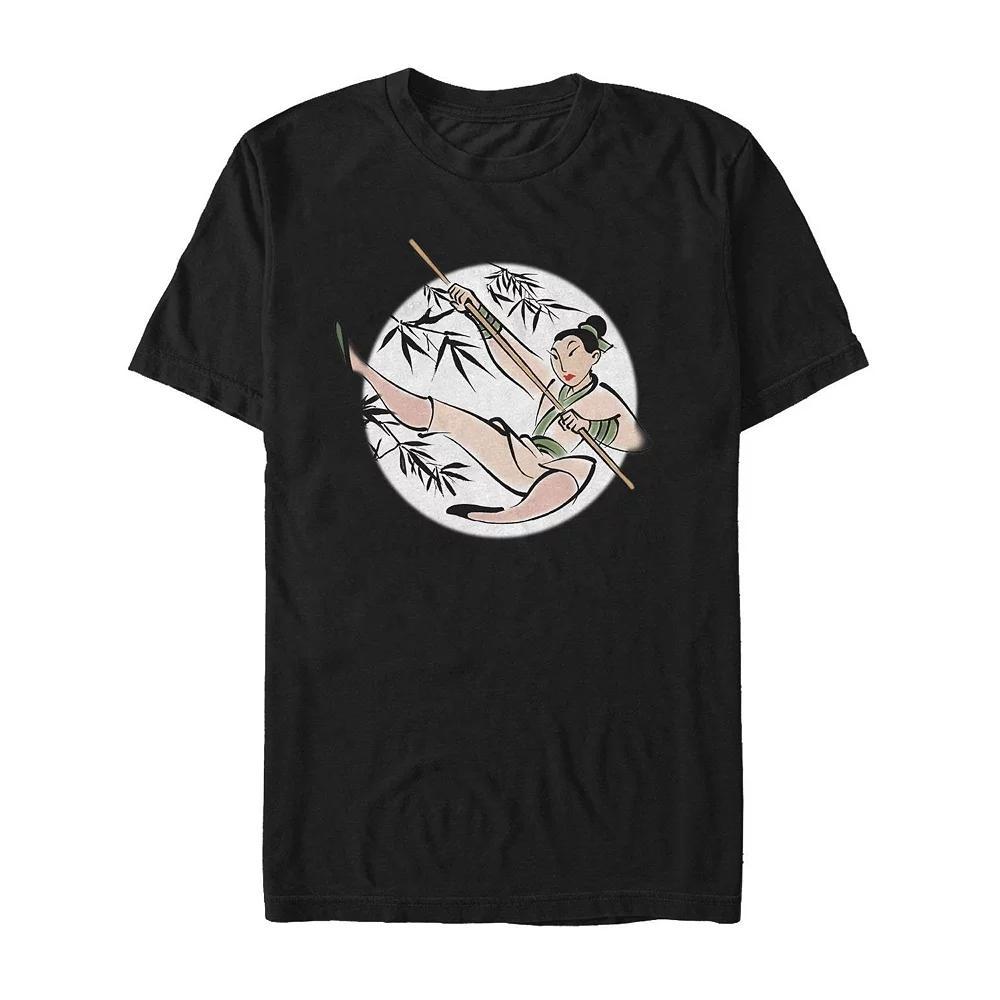 Men's Disney's Mulan Calligraphic Tee, Size: XL, Black Product Image