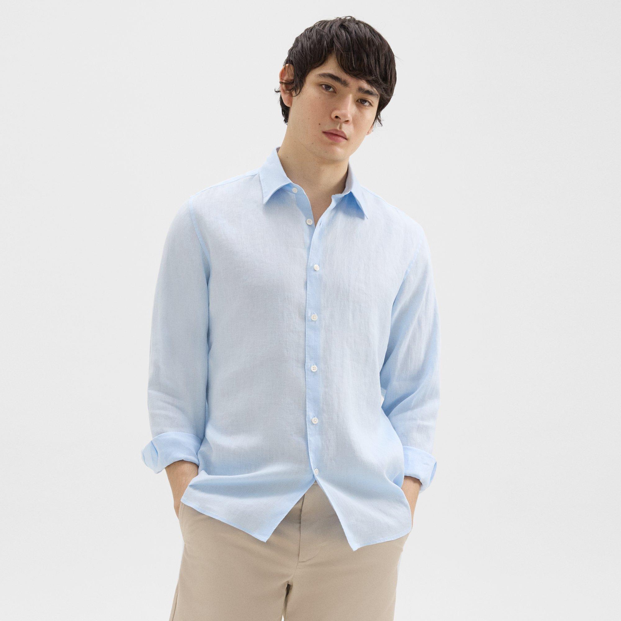Relaxed Linen Irving Shirt | Theory Product Image