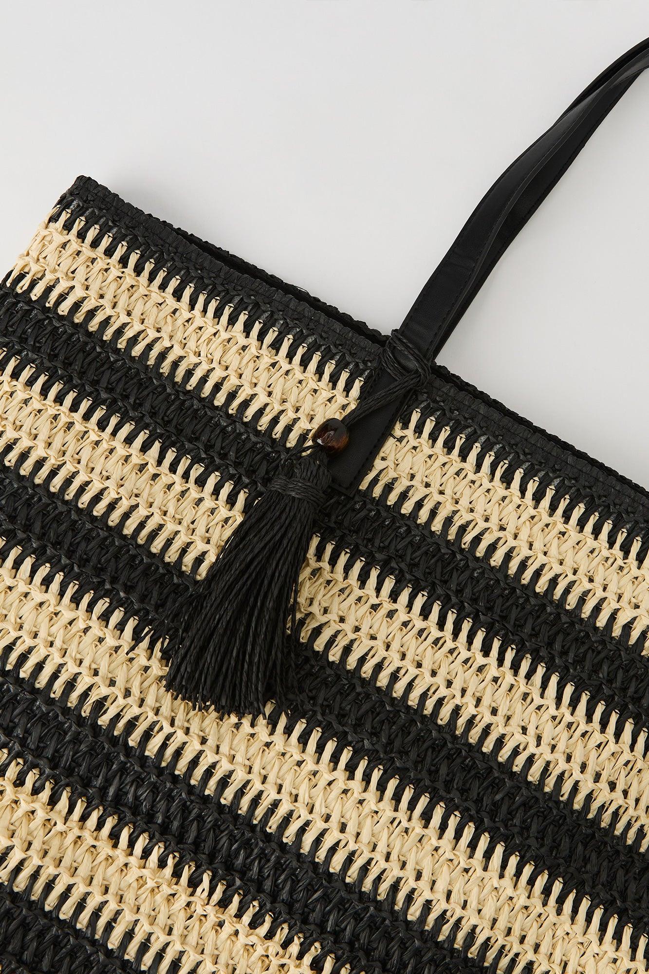 Straw Tote Bag Female Product Image