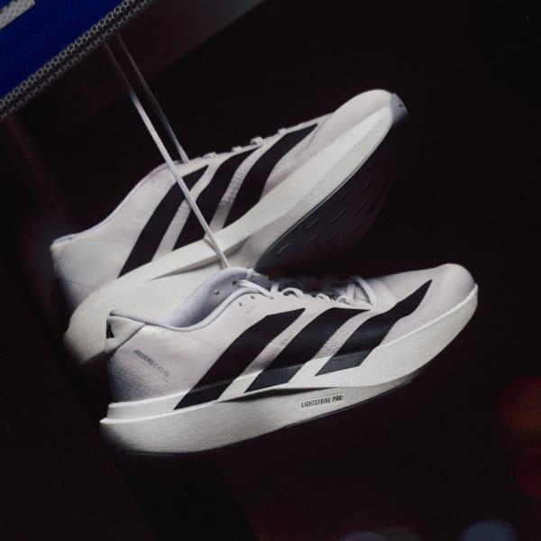 Mens adidas Adizero EVO SL Athletic Shoe Metallic / Iron Metallic / Halo Silver Product Image