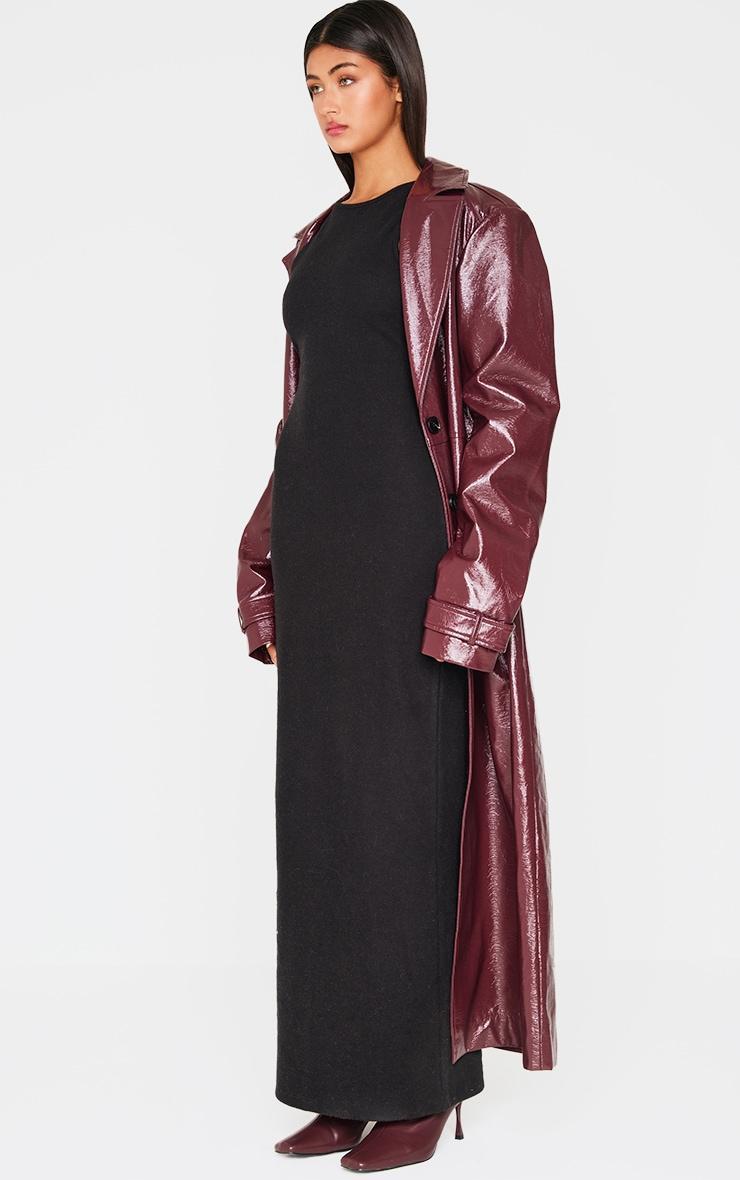 Black Heavy Rib Racer Sleeveless Maxi Dress Product Image