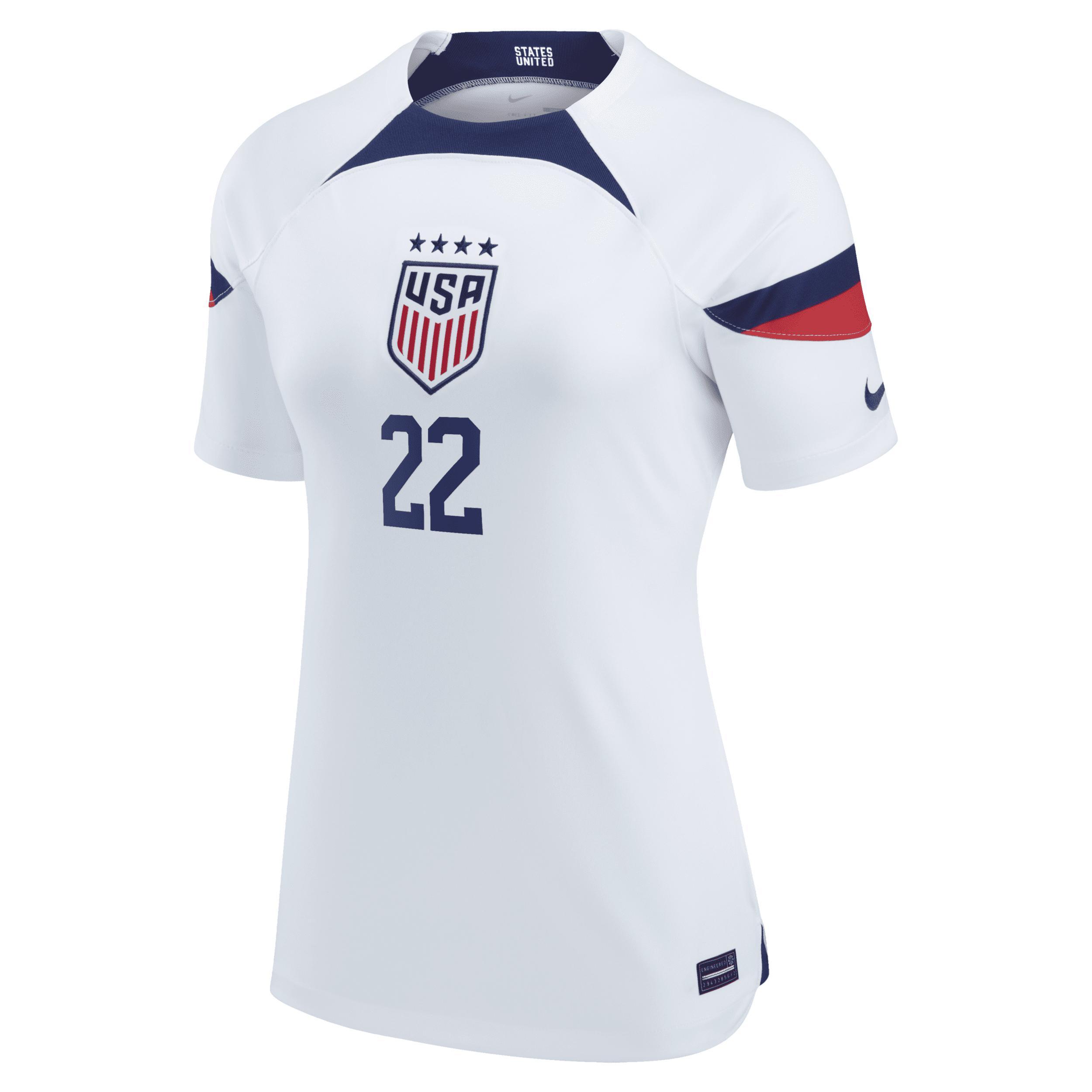 Womens Nike Kristie Mewis White Uswnt 2022/23 Home Breathe Stadium Replica Player Jersey - White Product Image