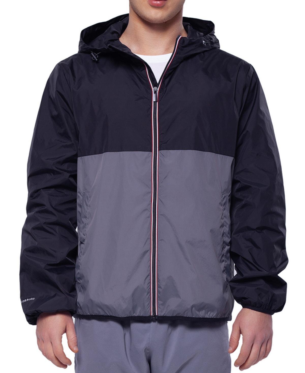 Mens Rokka&Rolla Packable Mesh Lined Windbreaker Product Image