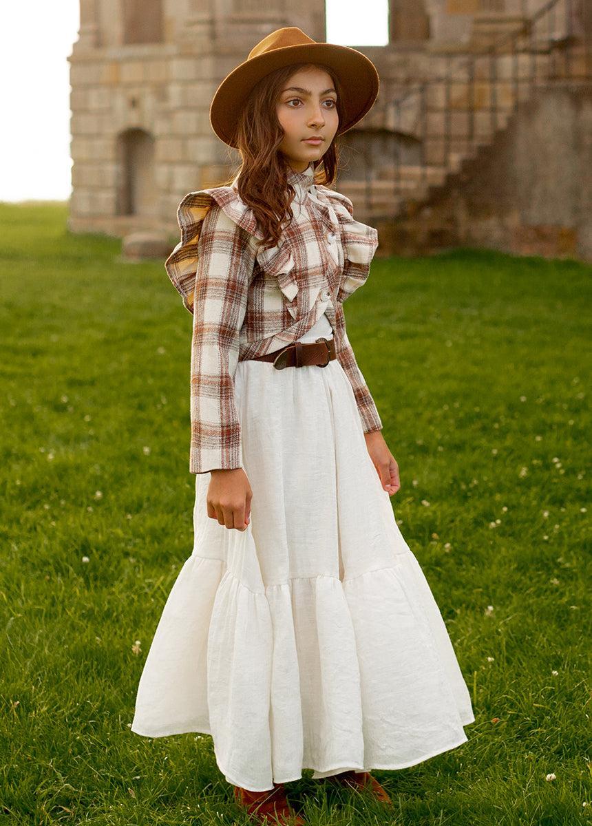 Annabel Skirt in Cream Girls Product Image