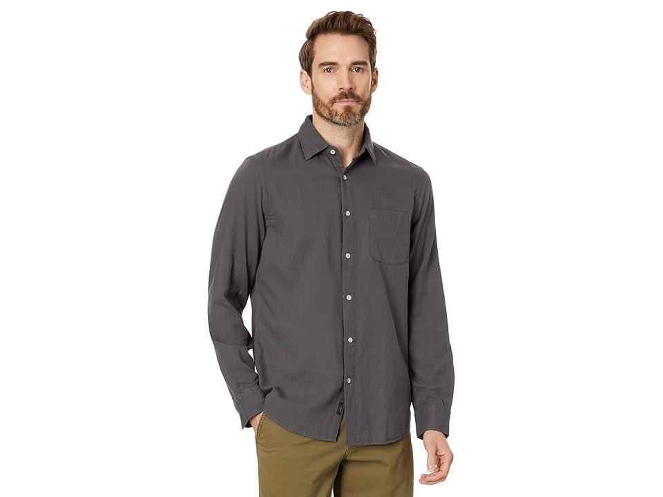 Faherty Sunwashed Chambray Shirt (Washed Charcoal) Men's Jacket Product Image
