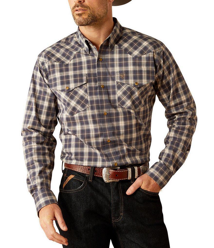 Ariat Classic Fit Relentless Pursuit Long Sleeve Plaid Performance Shirt Product Image