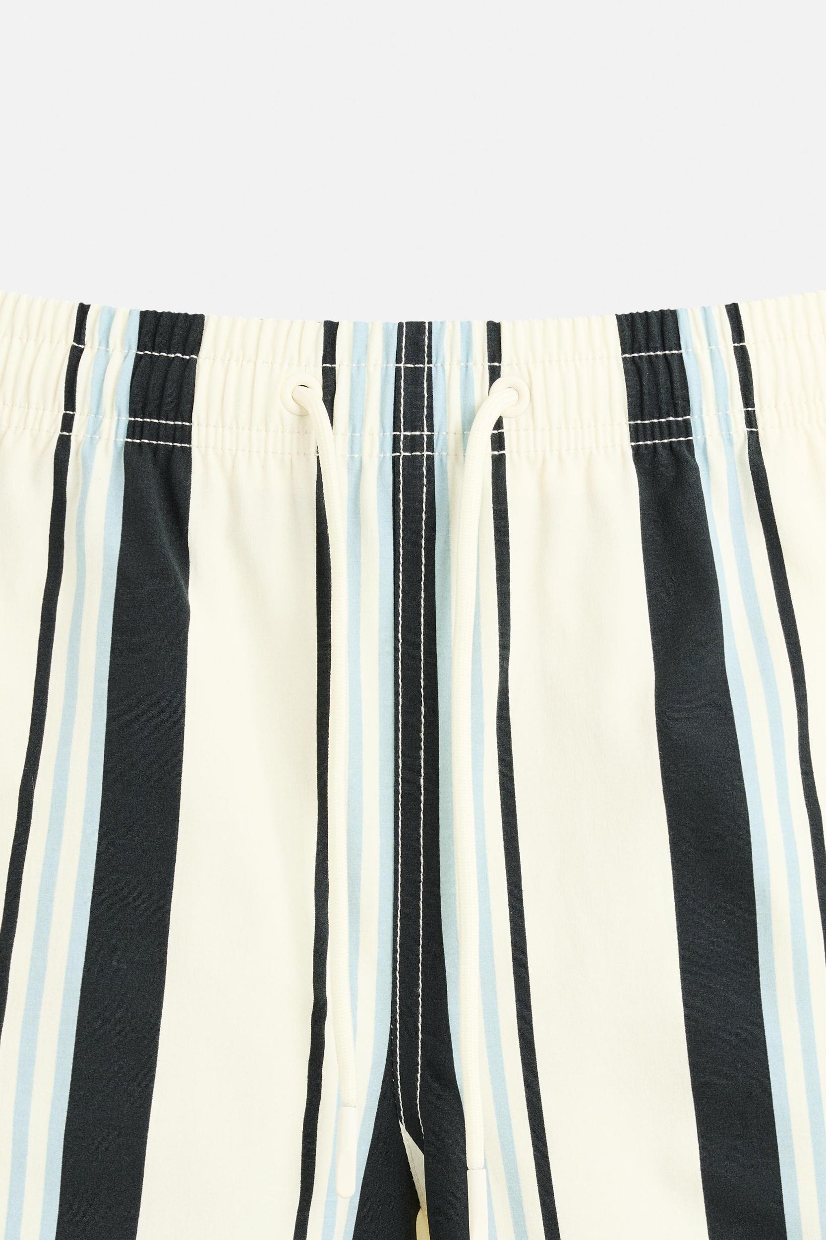 STRIPED MID-LENGTH SWIMSUIT Product Image