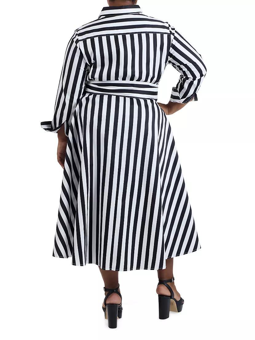 Poplin Shirtdress Awning Stripe Product Image