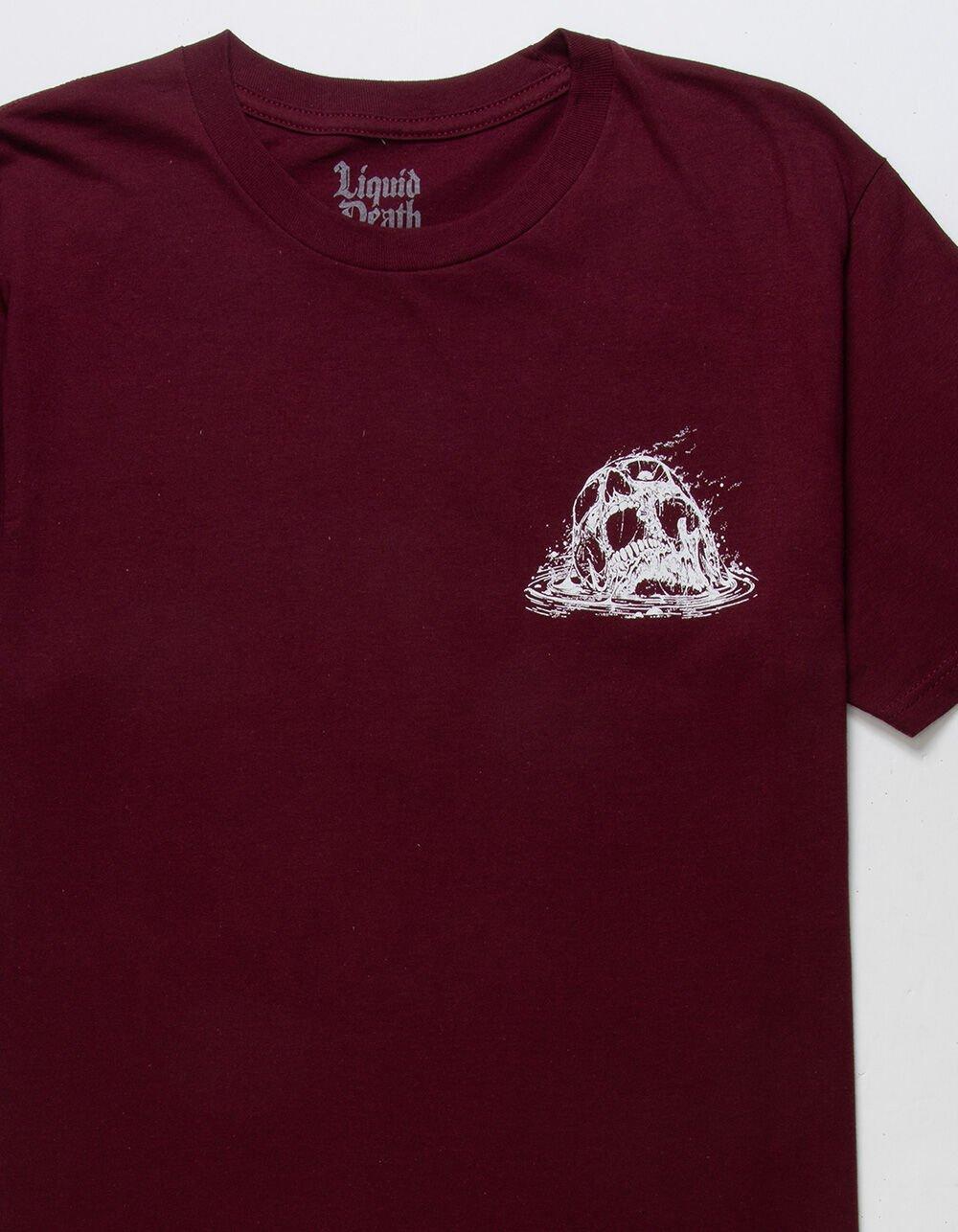 LIQUID DEATH Deathpool Mens Tee - MAROON Product Image