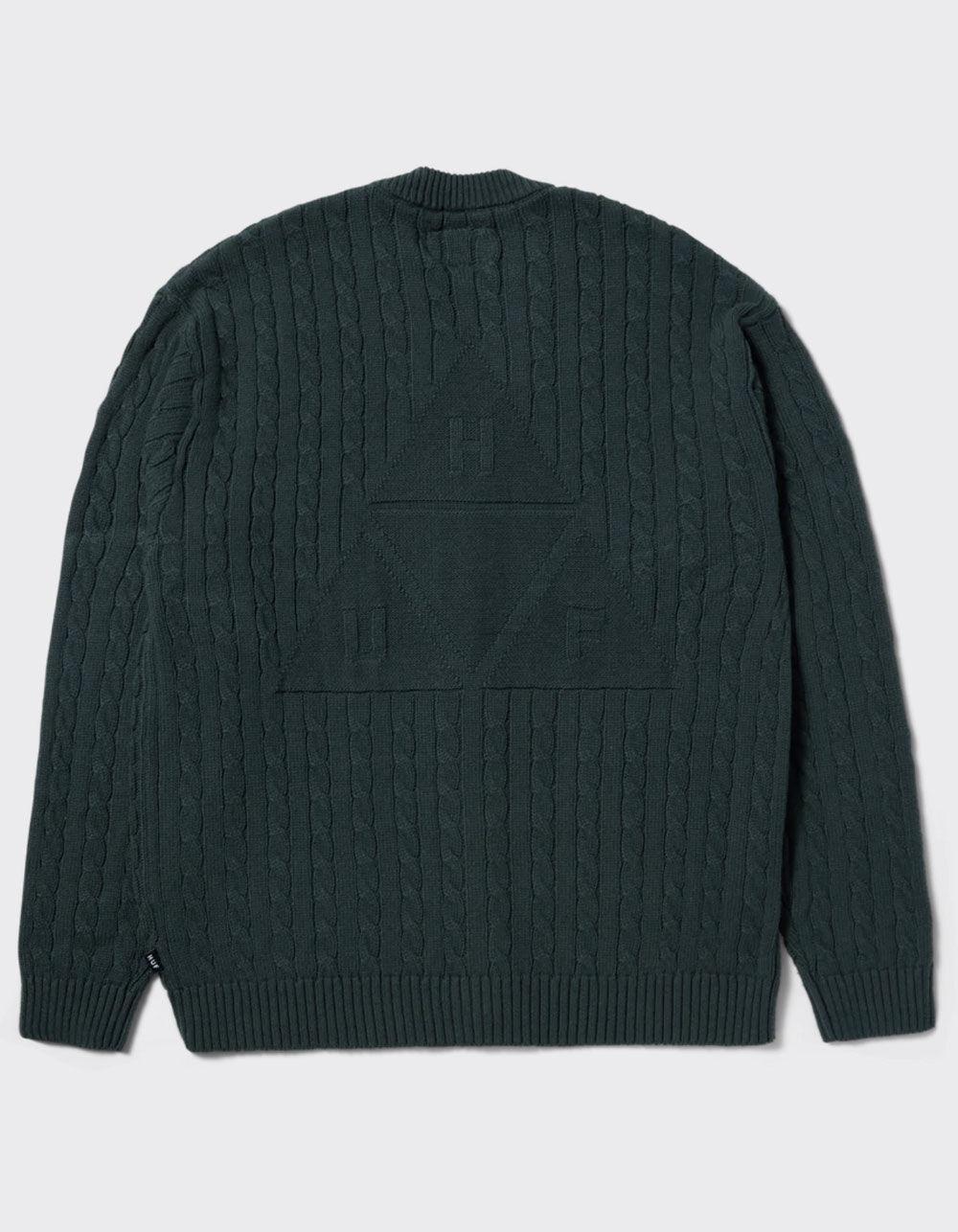 HUF Triple Triangle Mens Cardigan - HUNTER Product Image