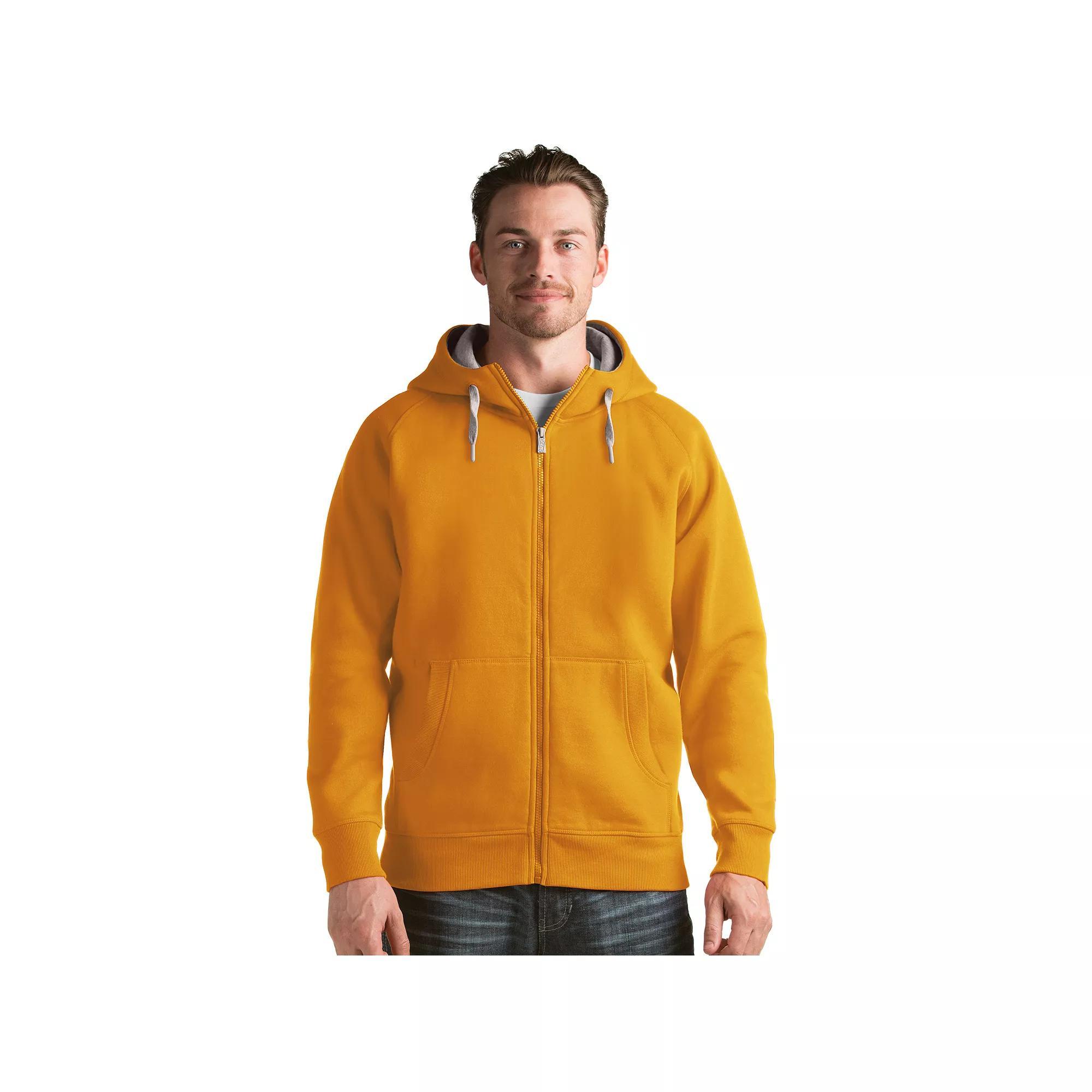 Men's Antigua Victory Full-Zip Hoodie, Size: Small, Gold Product Image