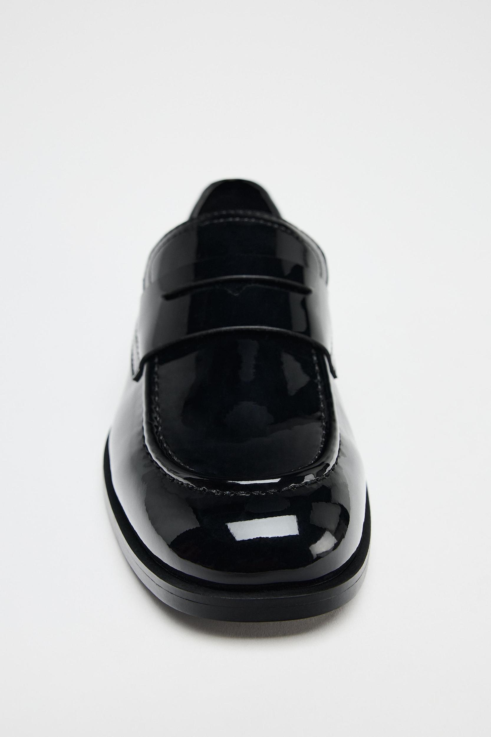 FAUX PATENT LEATHER MOCCASIN Product Image