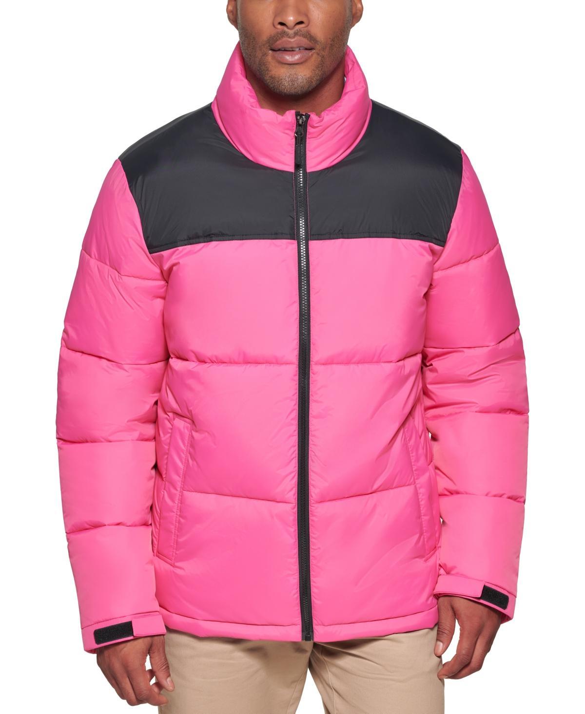 Club Room Mens Colorblocked Quilted Full-Zip Puffer Jacket, Created for Macys Product Image